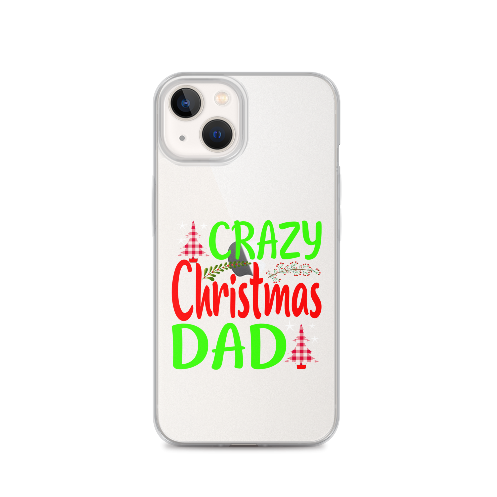 Crazy Christmas Dad Clear Case for iPhone®