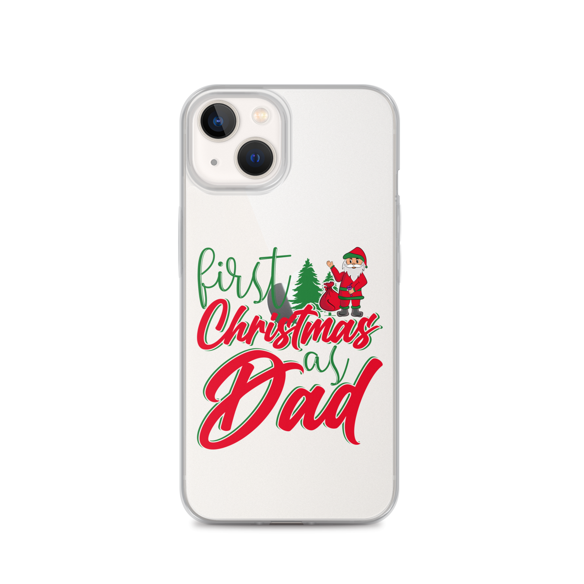 First Christmas As Dad Clear Case for iPhone®