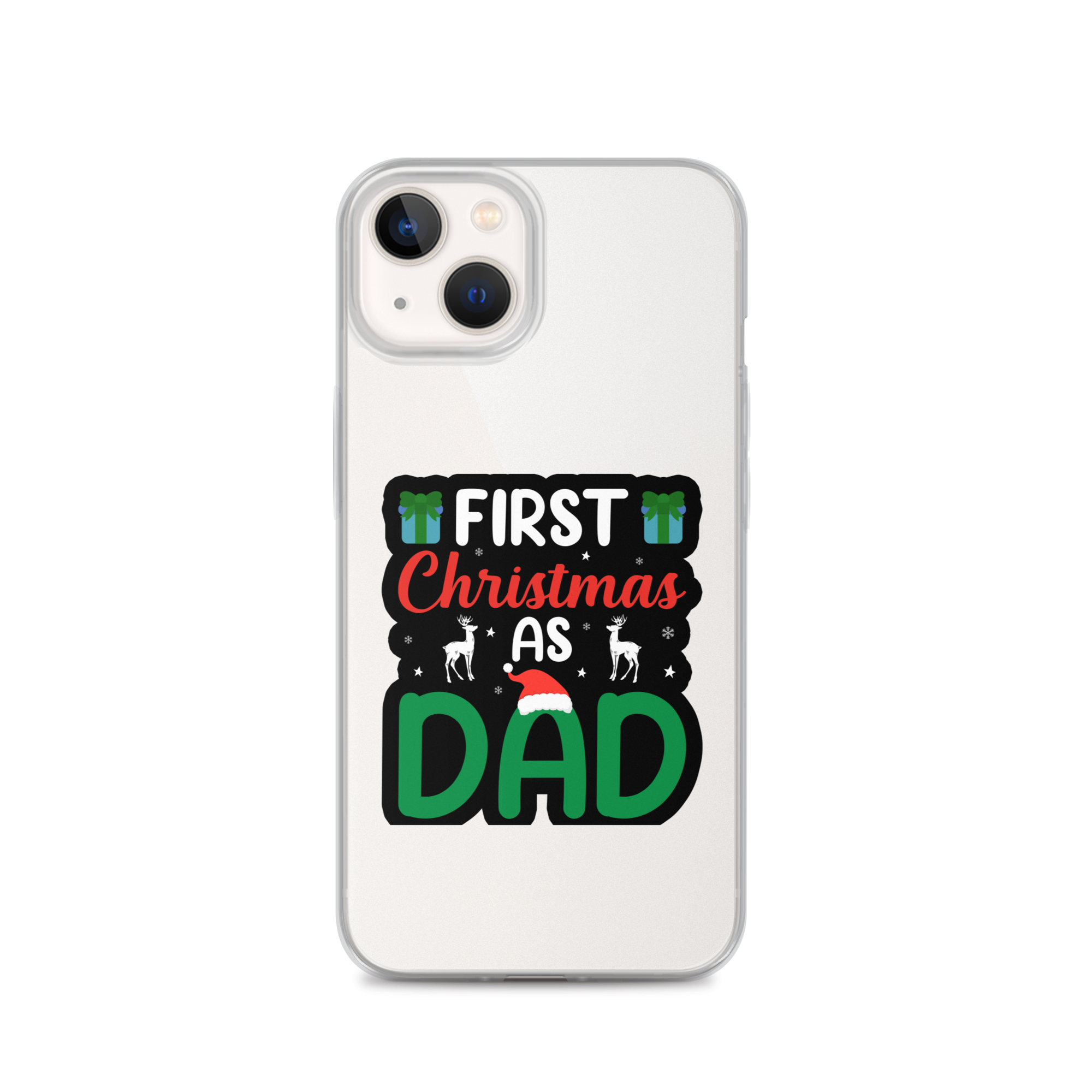 First Christmas As Dad Clear Case for iPhone®