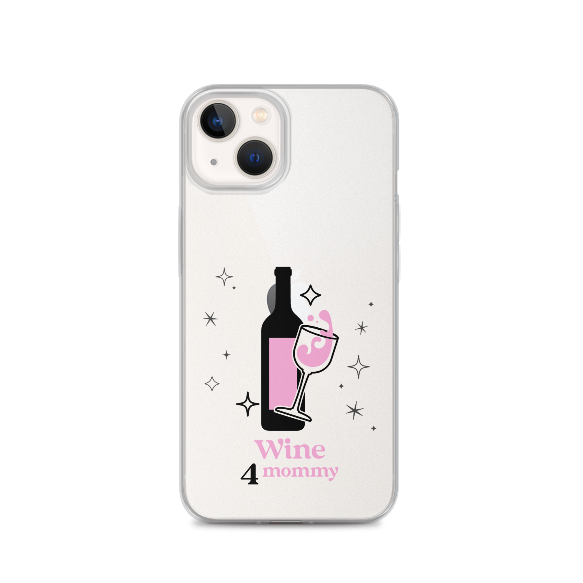 Wine For Mommy Clear Case for iPhone®