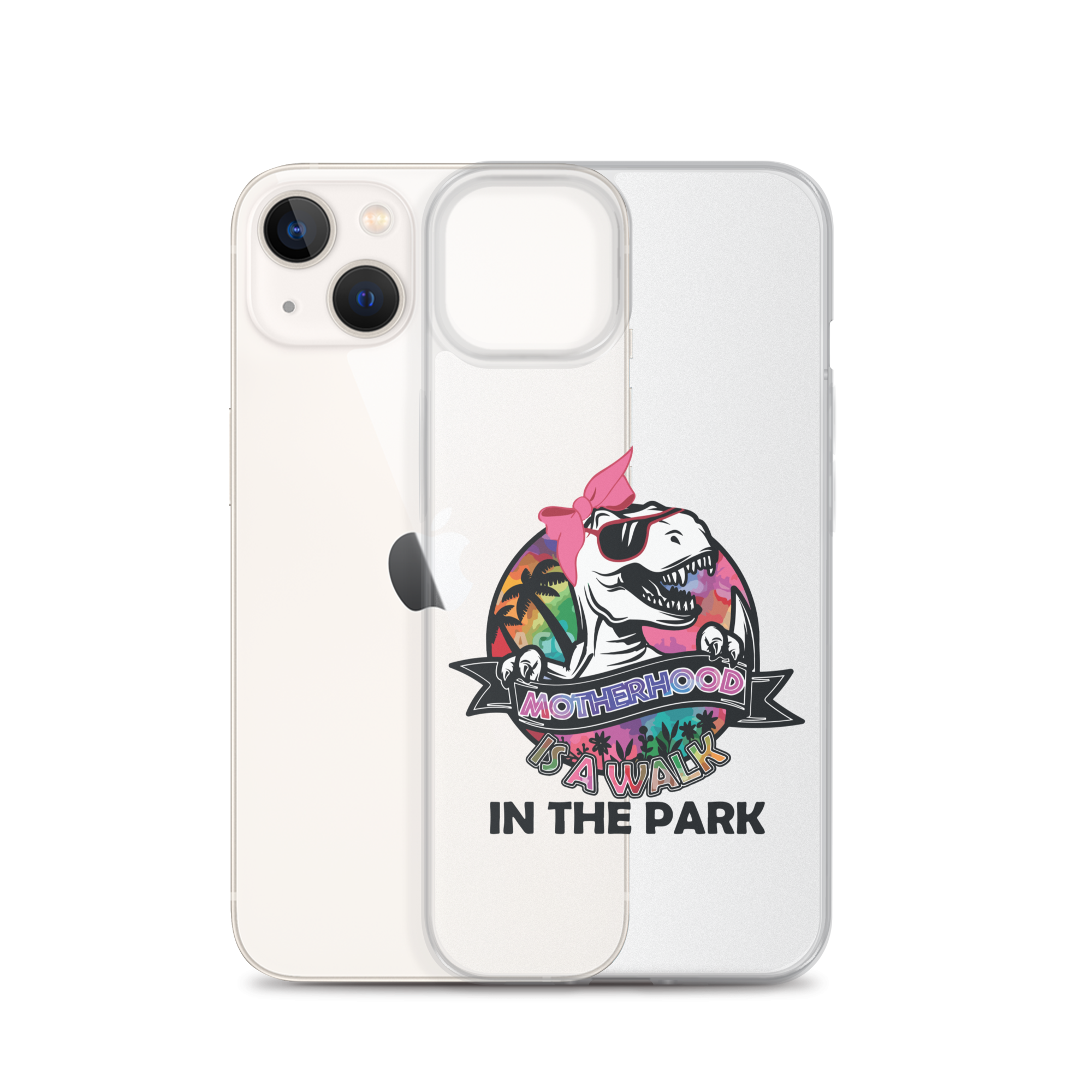 Motherhood Is A Walk In The Park Clear Case for iPhone®