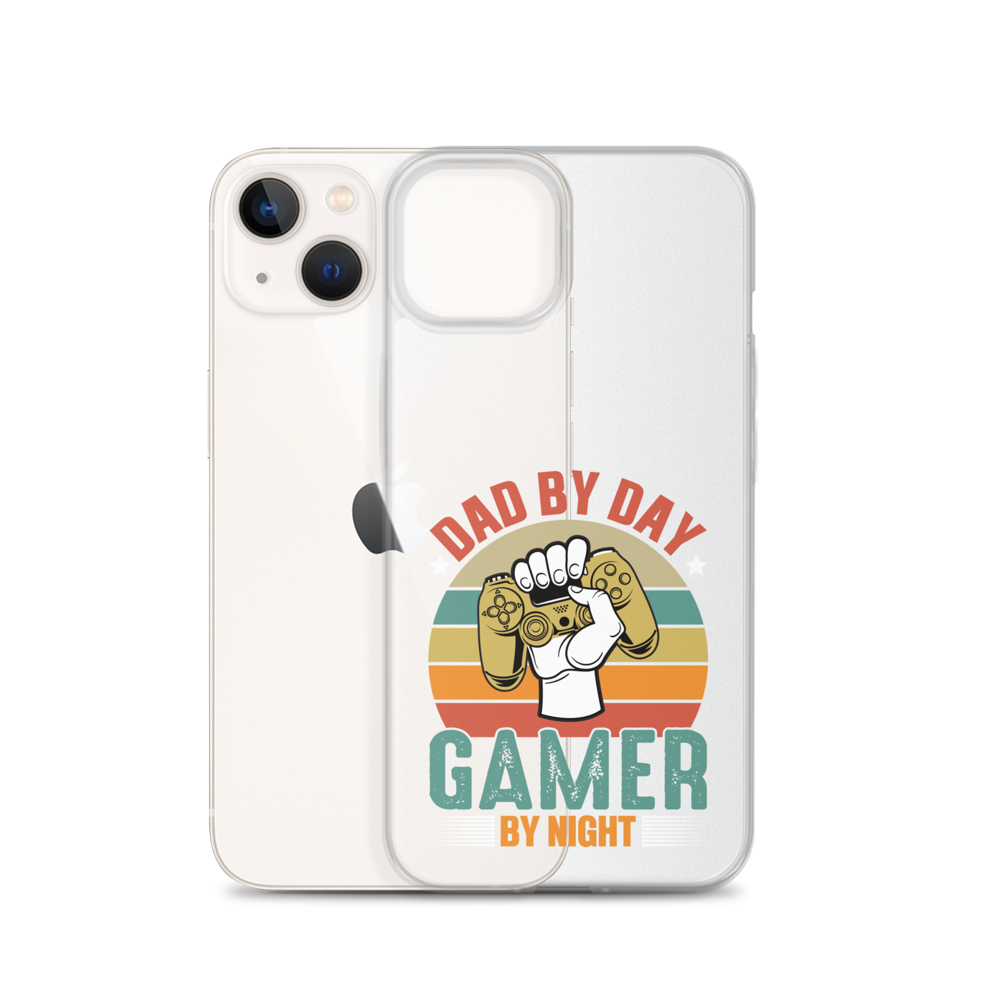 Dad By Day Gamer By Night Clear Case for iPhone®