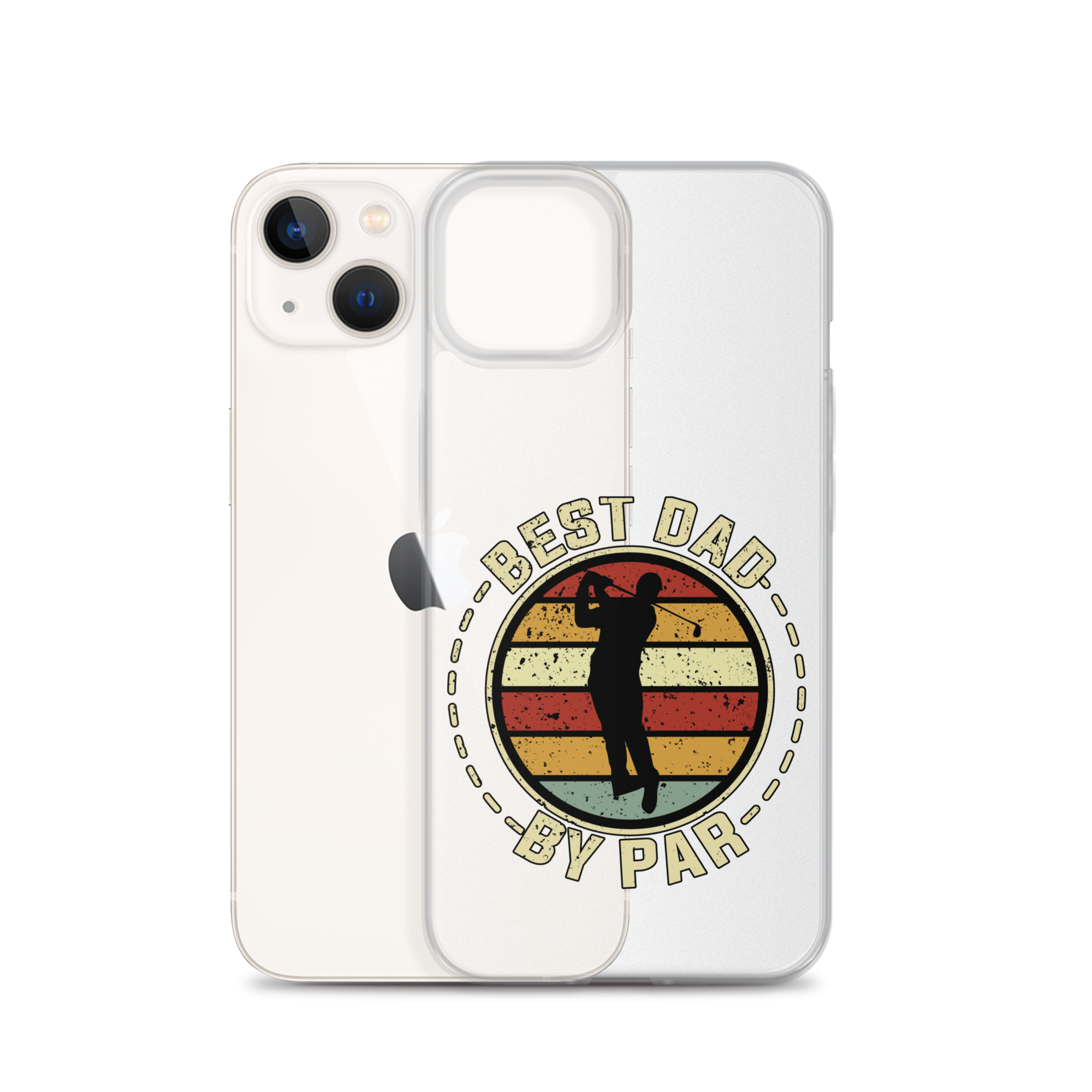 Best Dad By Par Clear Clear Case for iPhone®