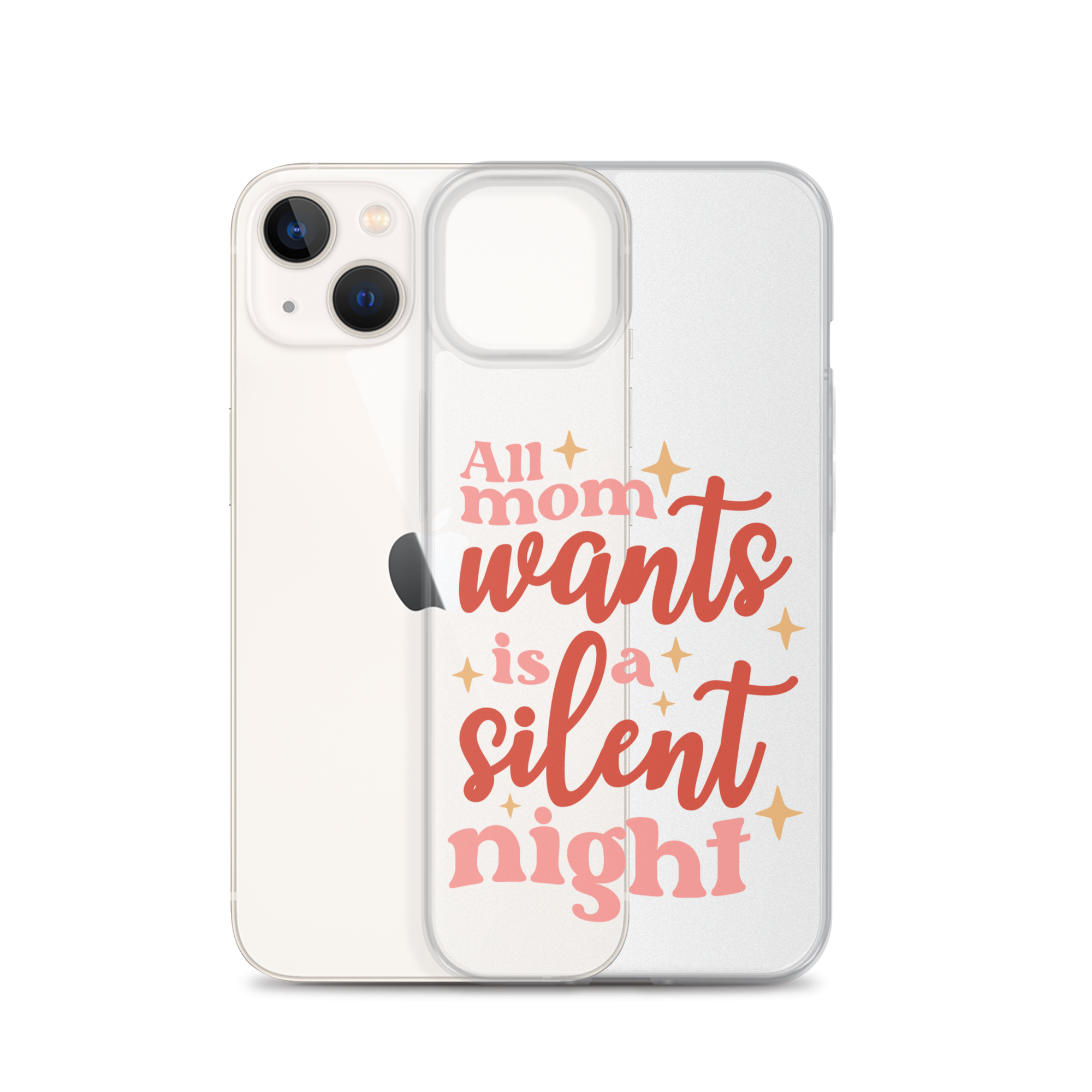 All Mom Wants Is A Silent Night Clear Case for iPhone®