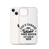 Dad's Garage Free Advice And Cold Beer Clear Case for iPhone®