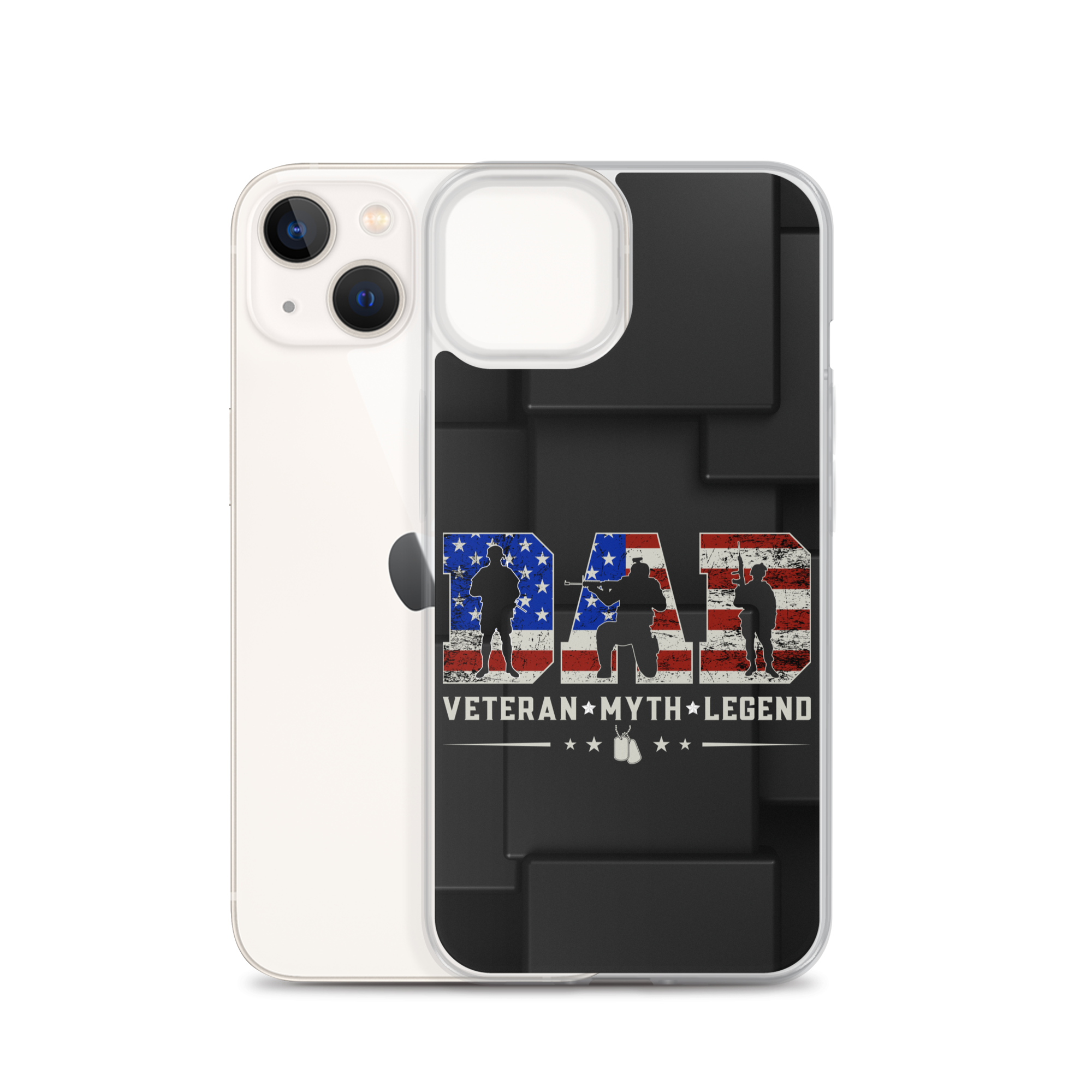 Dad Veteran Myth Legend Clear Case for iPhone®