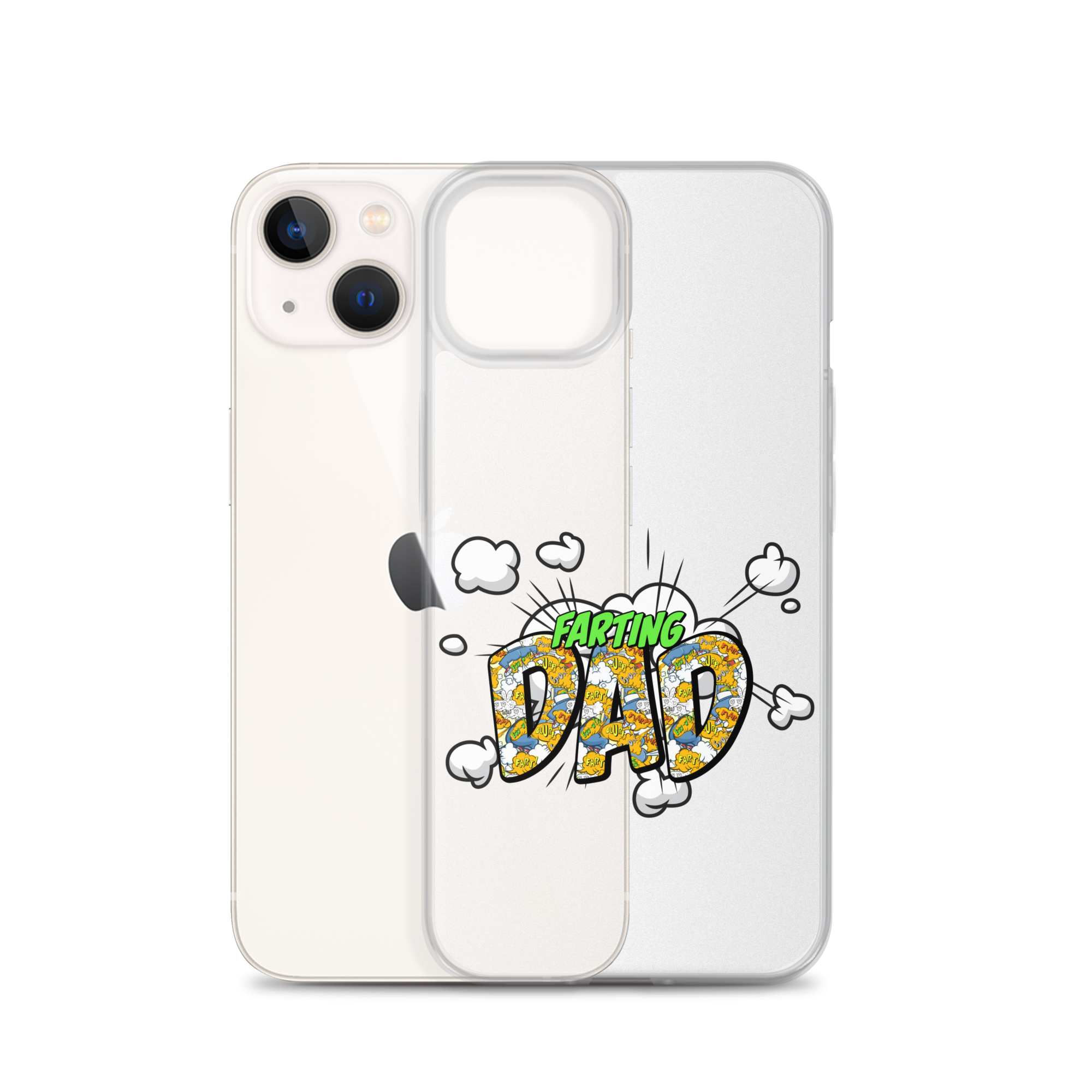 Farting Dad Clear Case for iPhone®