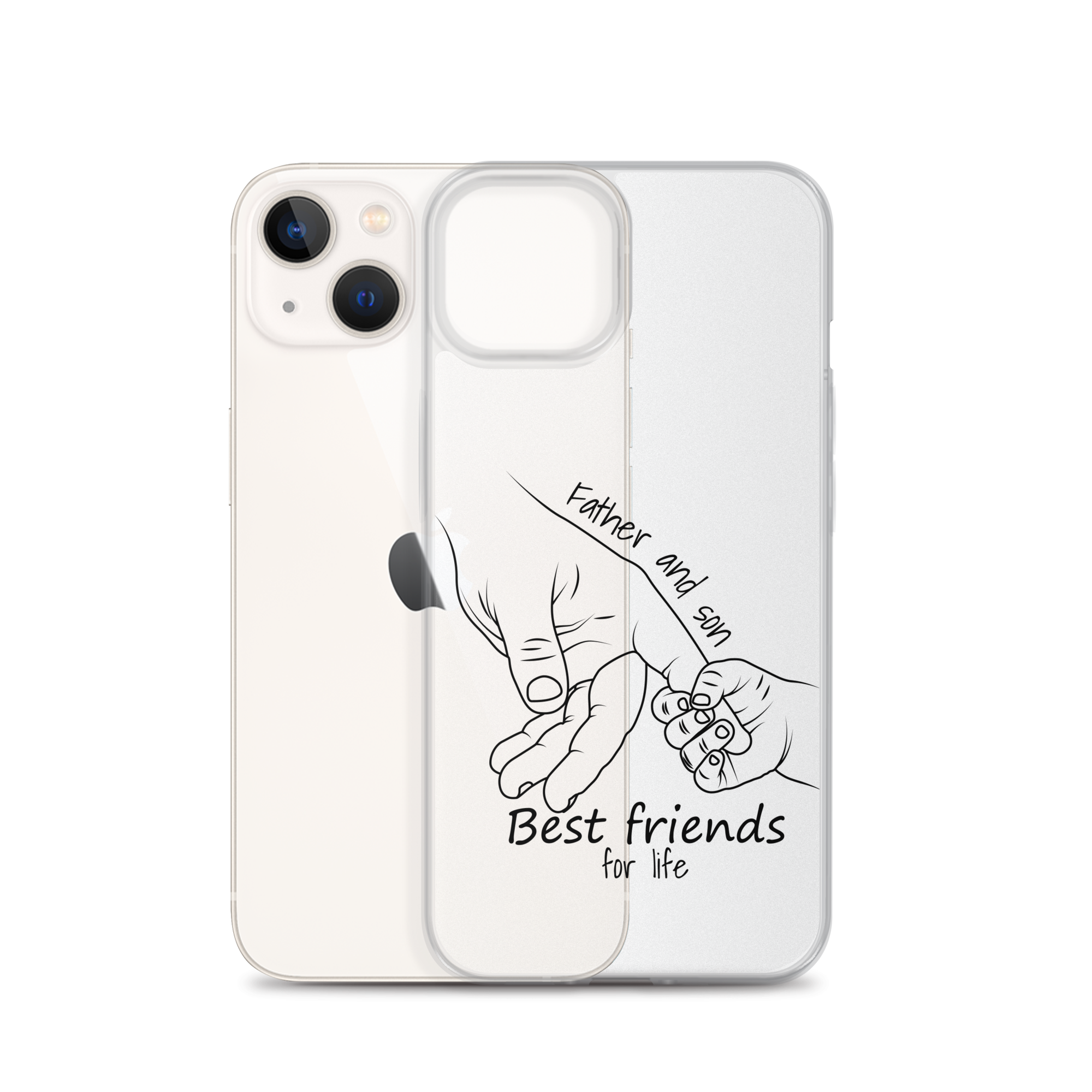 Father And Son Best Friends For Life Clear Case for iPhone®