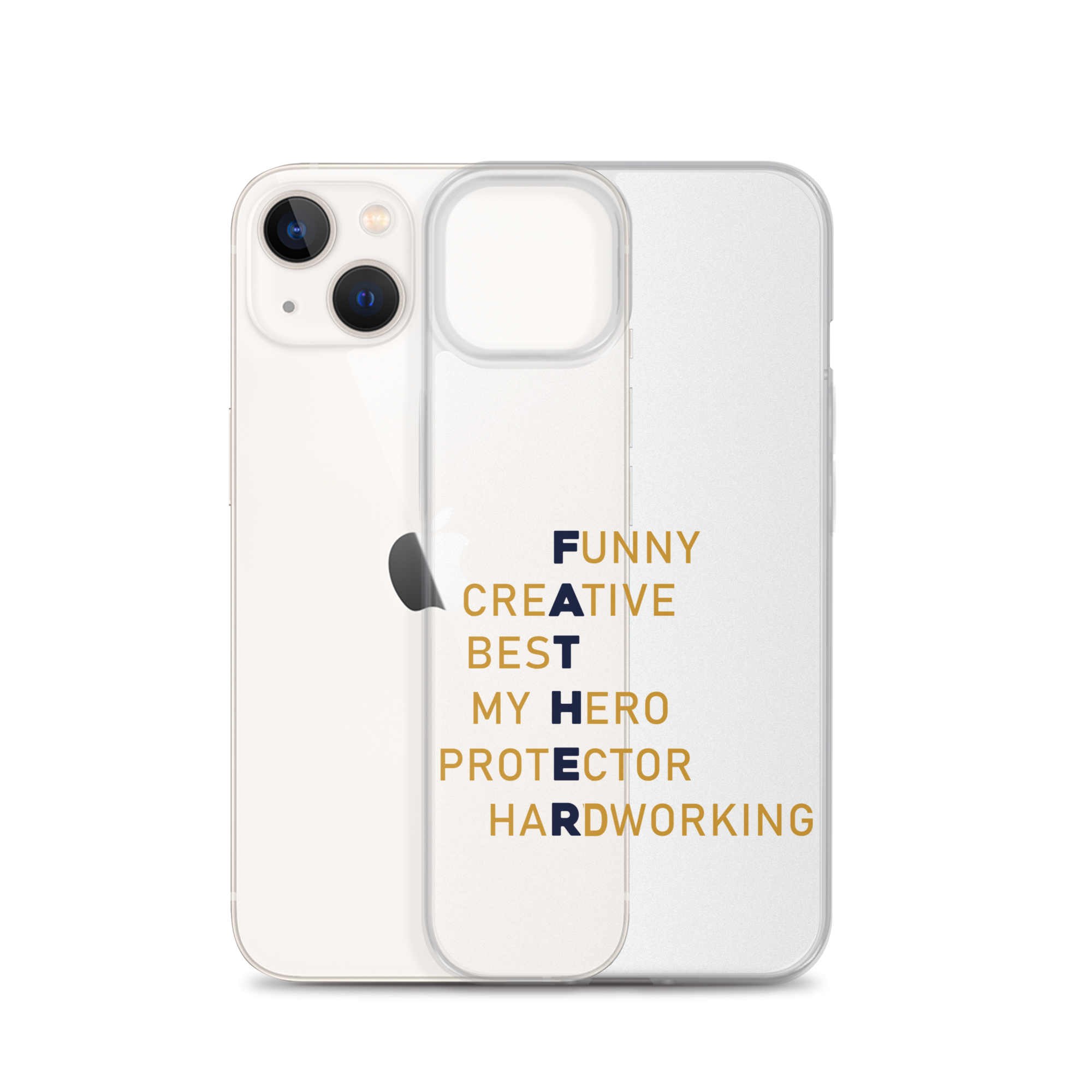 Funny Creative Best My Hero Protector HardWorking Clear Case for iPhone®