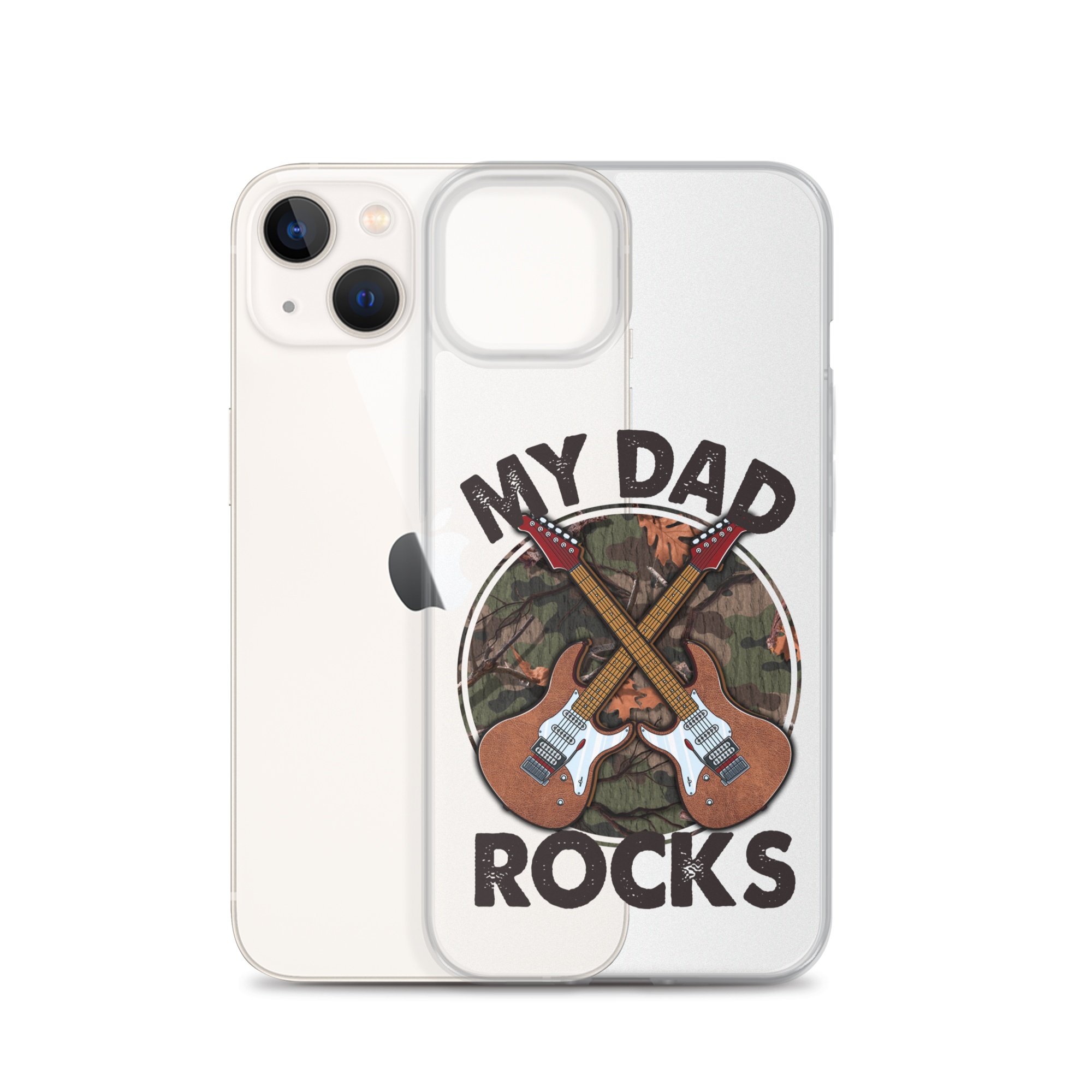 My Dad Rocks Clear Case for iPhone®