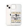 Father And Daughter Tide By Hand Heart To Heart Clear Case for iPhone®