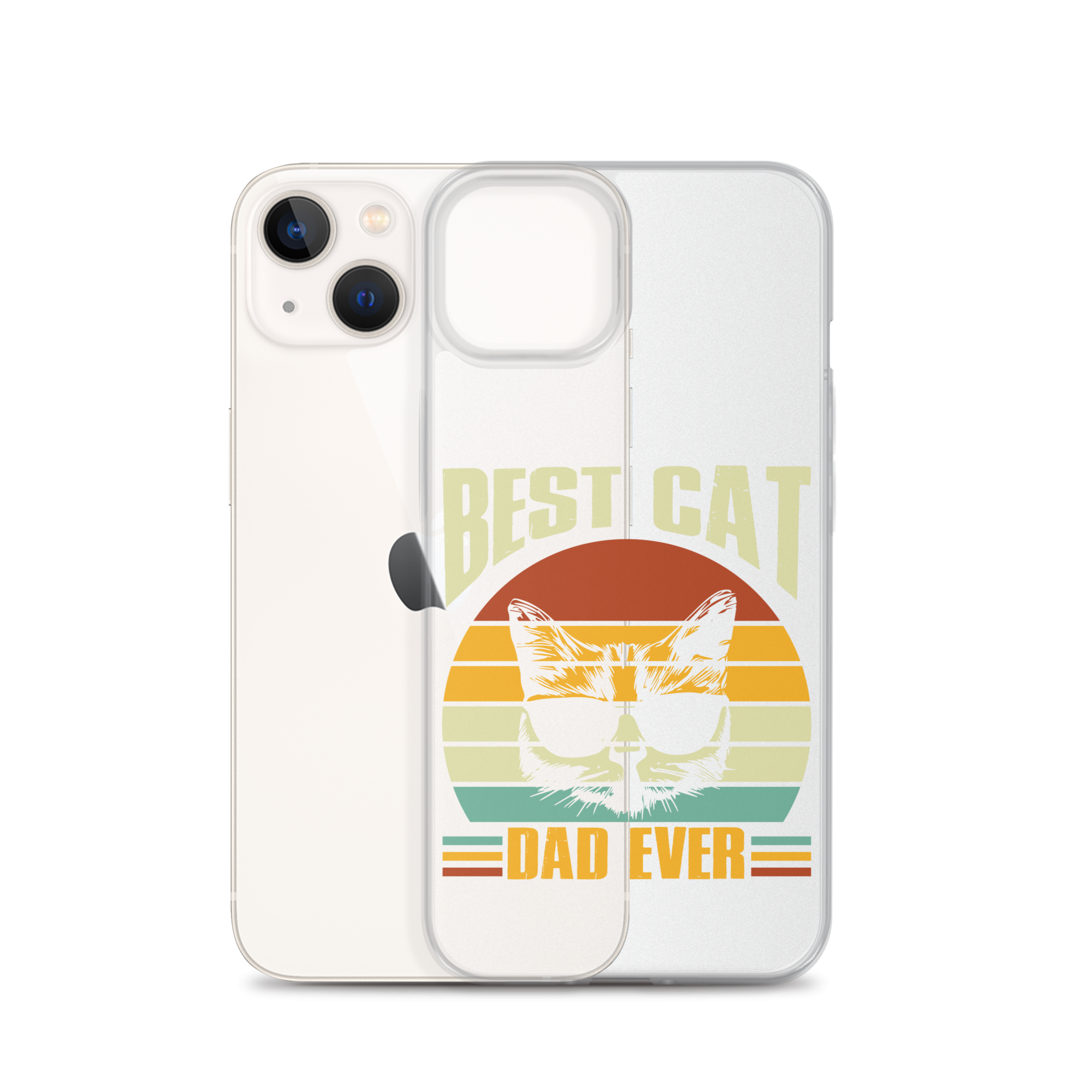 Best Cat Dad Ever Clear Case for iPhone®