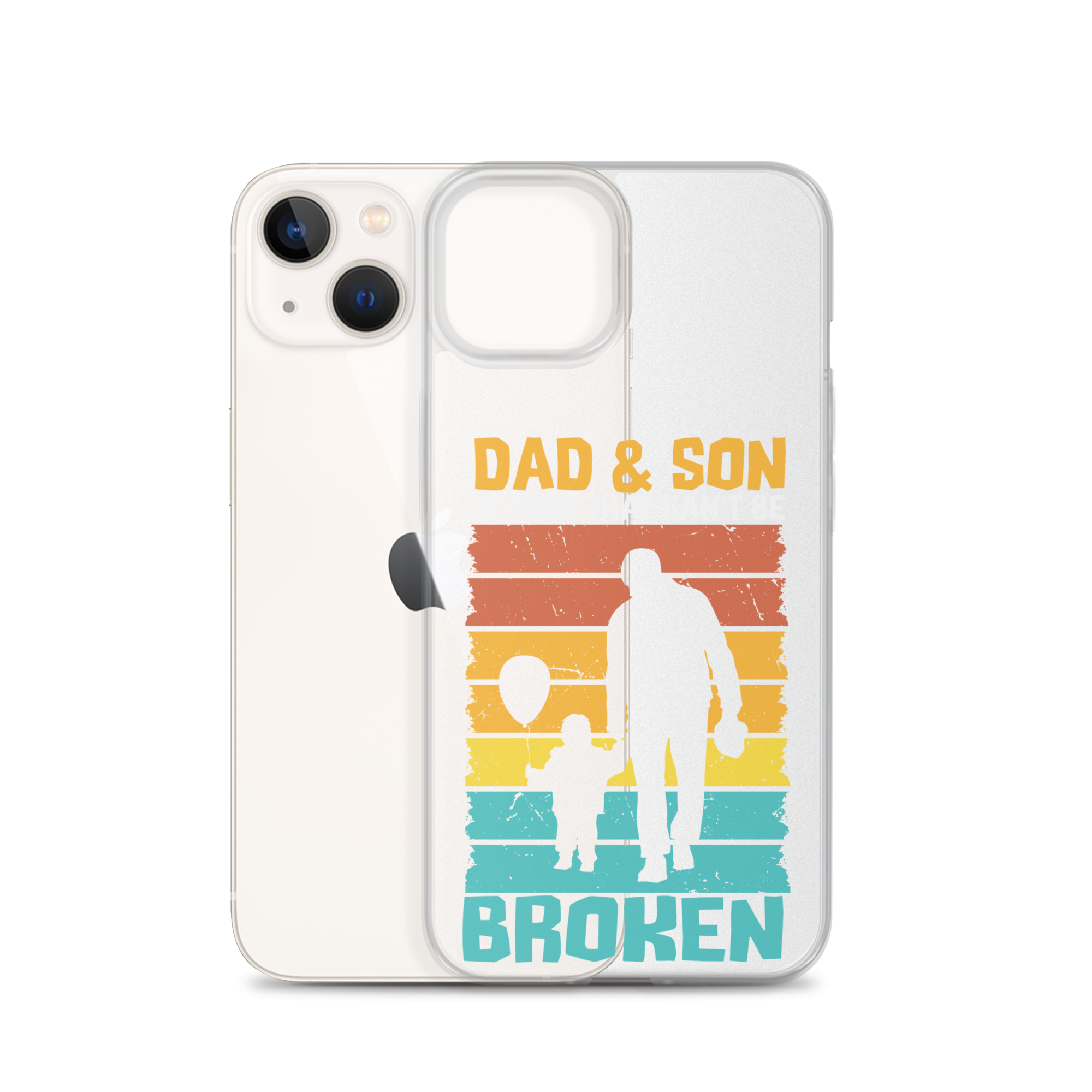 Dad And Son A Bond that can't Be Broken Clear Case for iPhone®