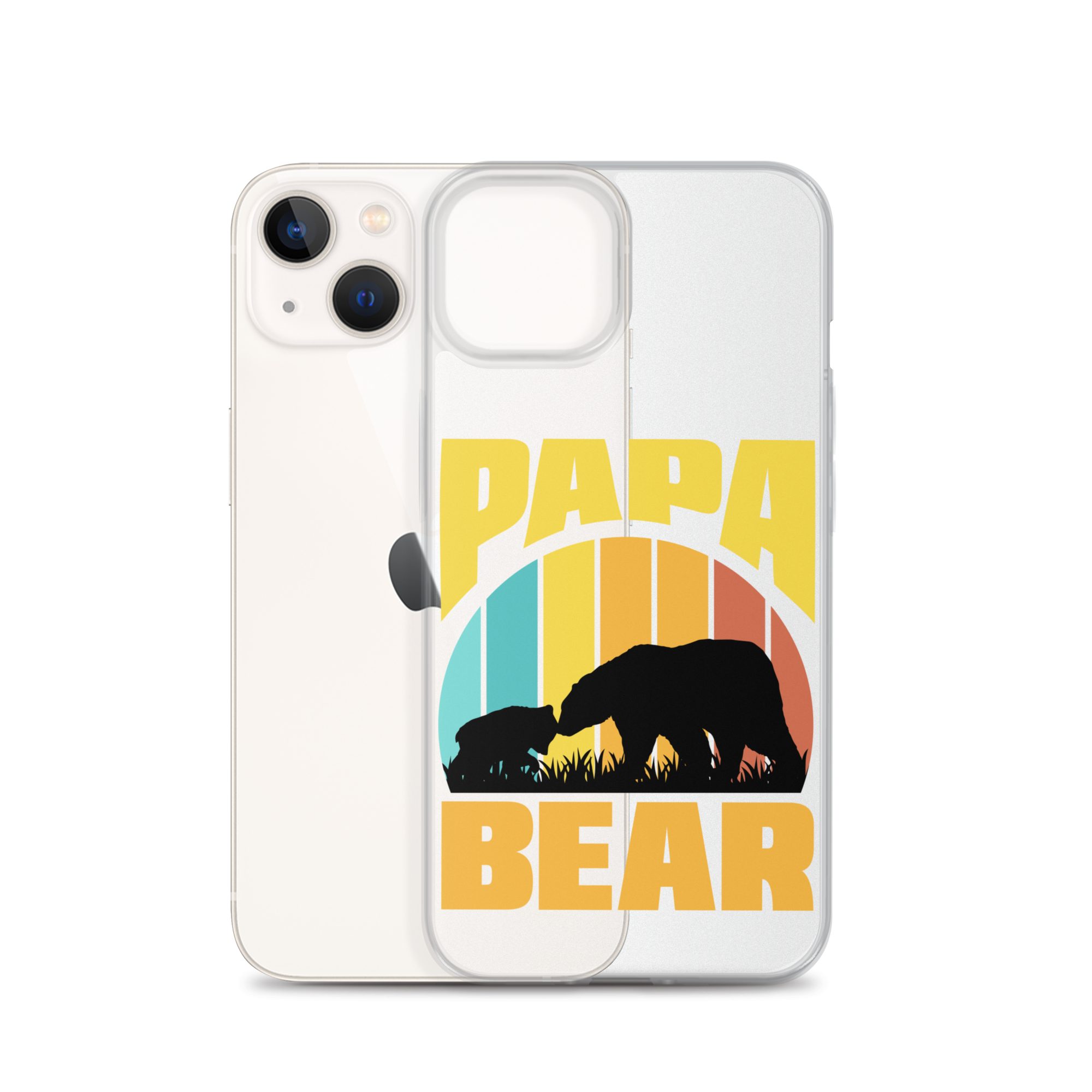 Papa Bear Clear Case for iPhone®