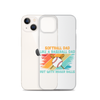 Softball Dad Like A Baseball Dad But With Bigger Balls Clear Case for iPhone®