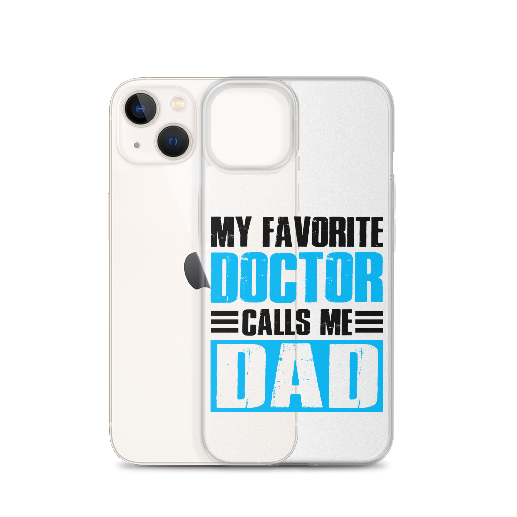 Mer Dad Don't Mess With My Mermaid Clear Case for iPhone®