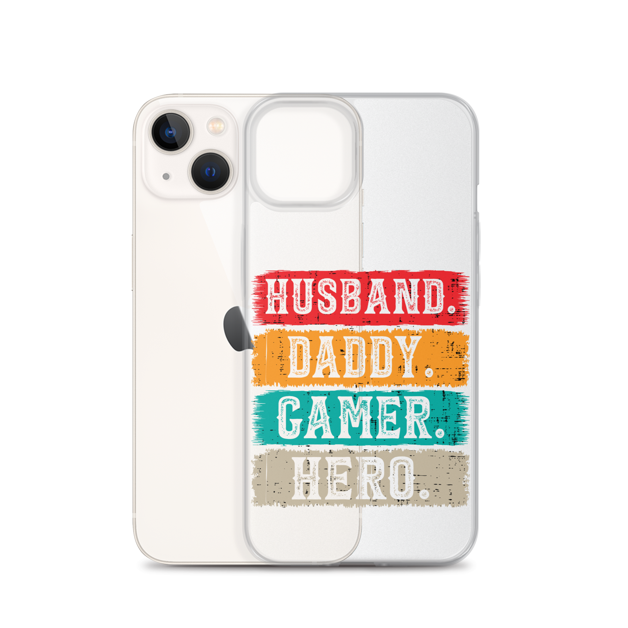 Husband, Daddy, Gamer, Hero Clear Case for iPhone®