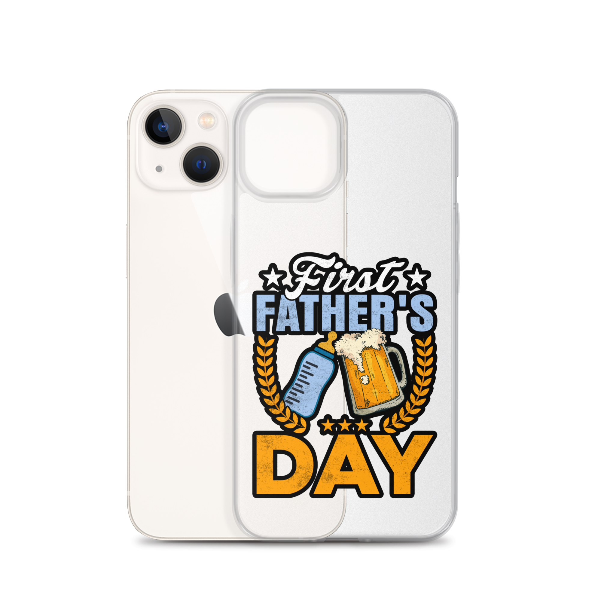 Father's First Day Clear Case for iPhone®