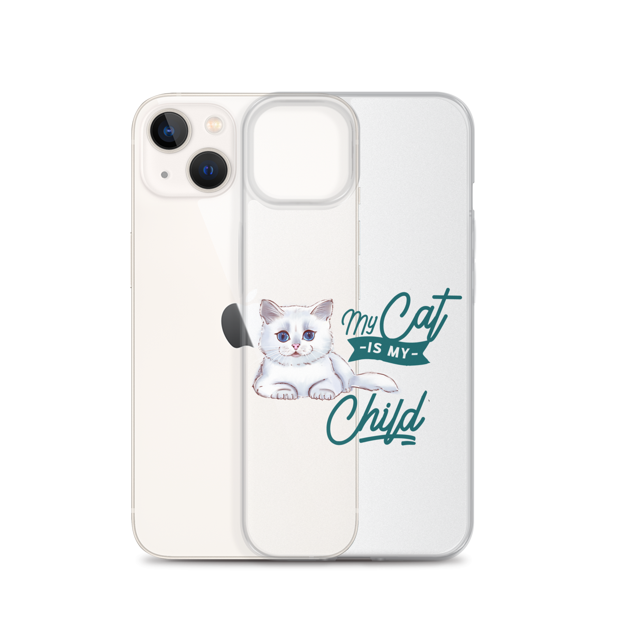 My Cat Is My Child Clear Case for iPhone®