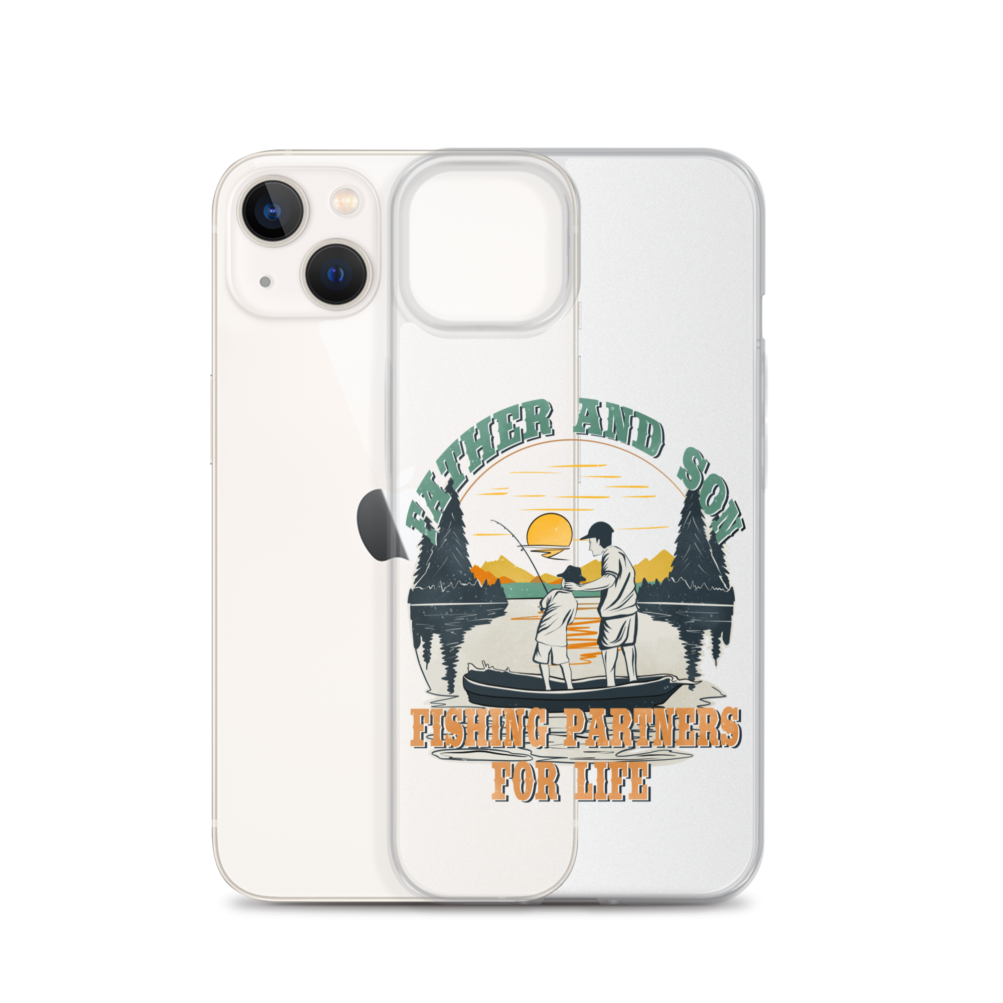 Father And Son Fishing Partners For Life Clear Case for iPhone®