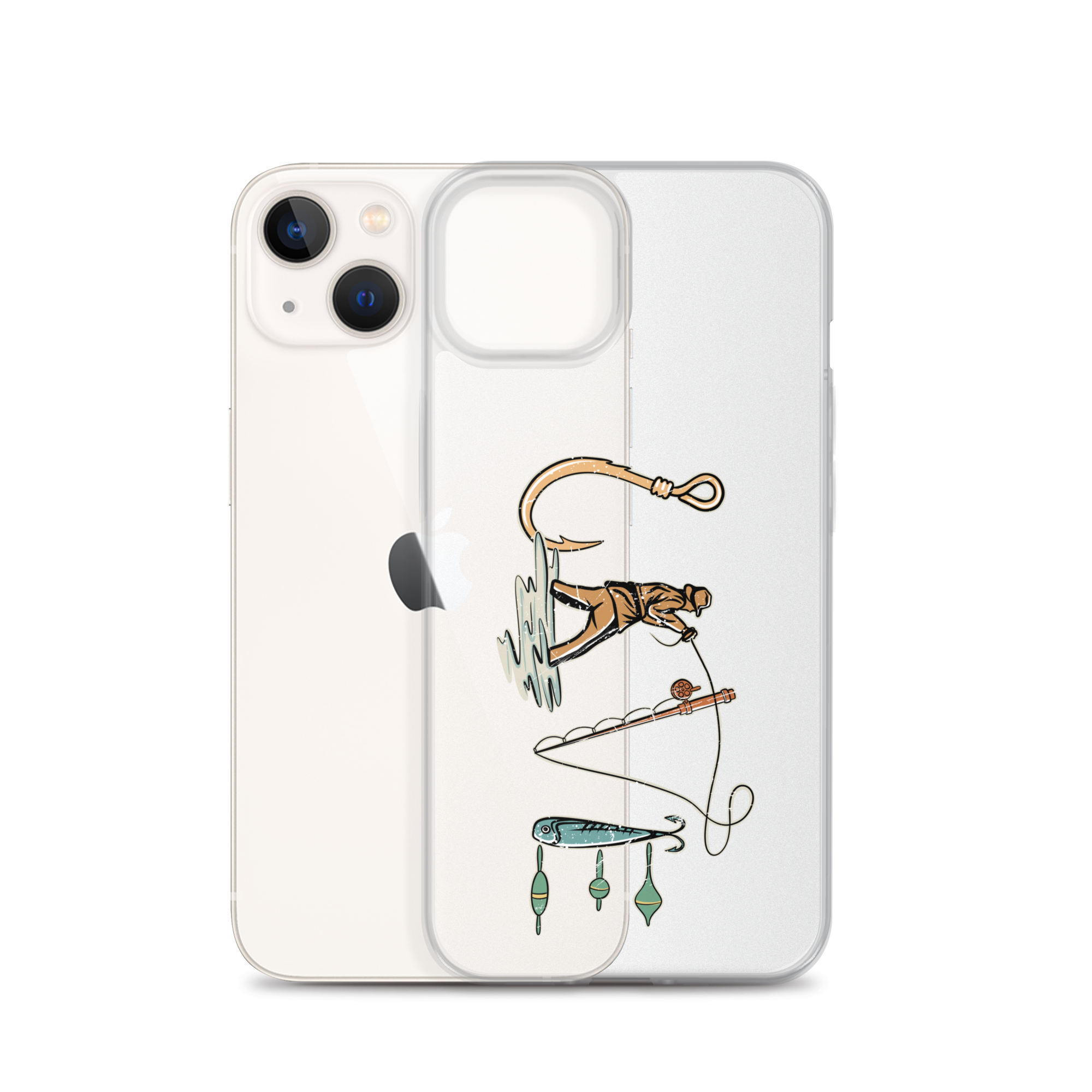 I Love Fishing Clear Case for iPhone®