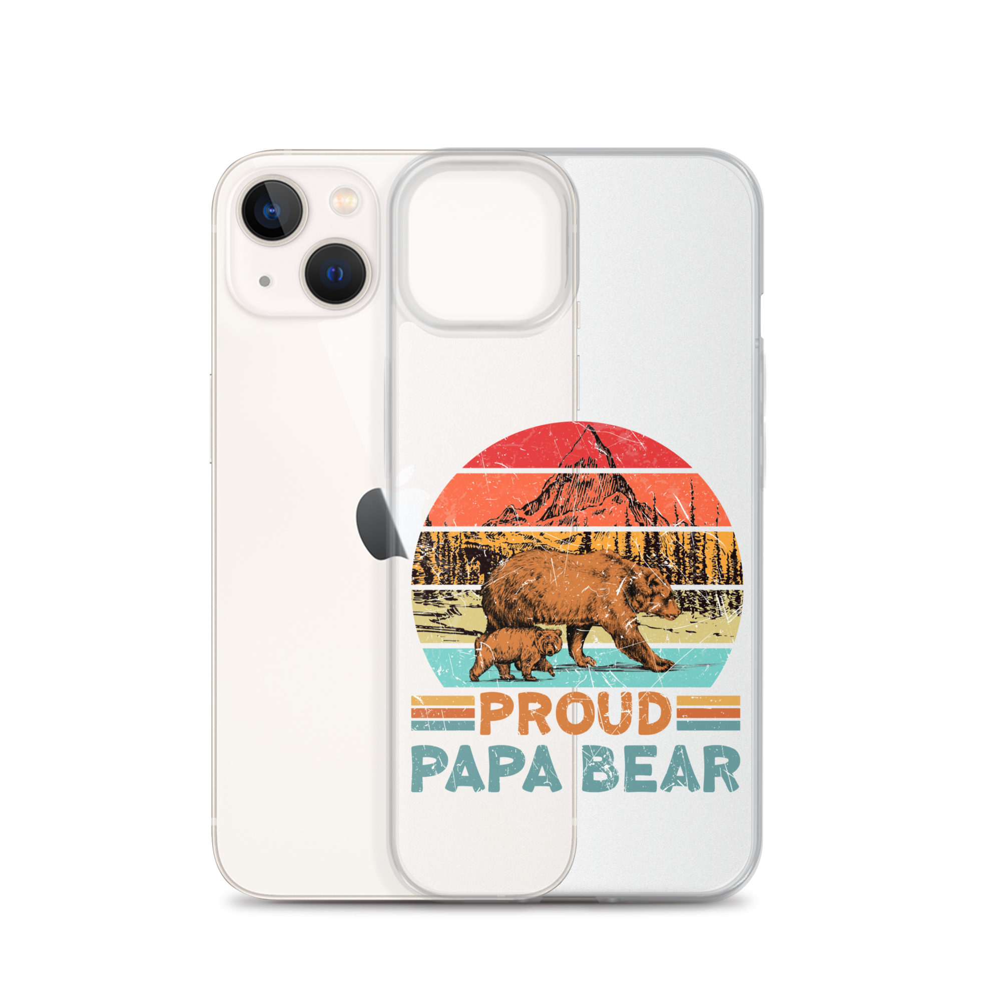 Proud Papa Bear Clear Case for iPhone®