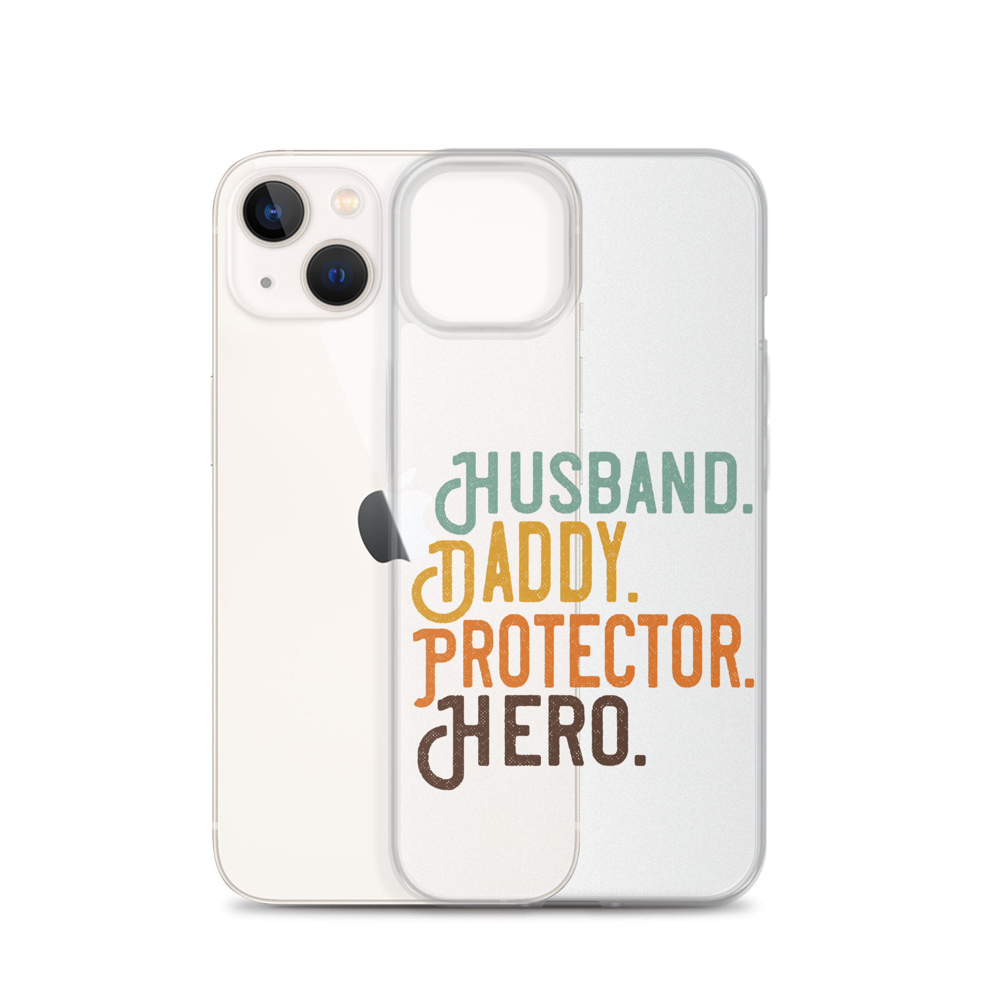 Husband. Daddy. Protector. Hero Clear Case for iPhone®