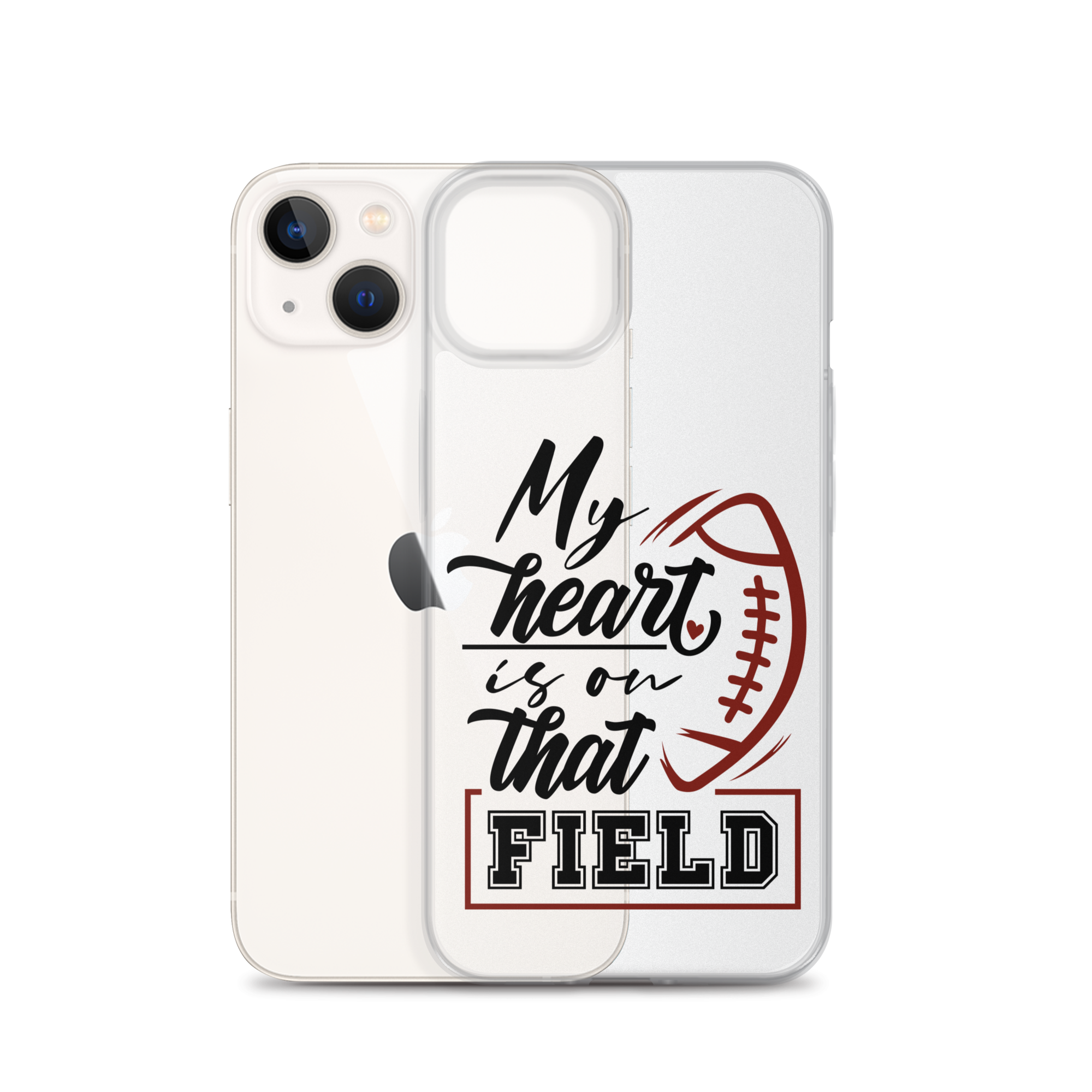 My Heart Is On That Field Clear Case for iPhone®