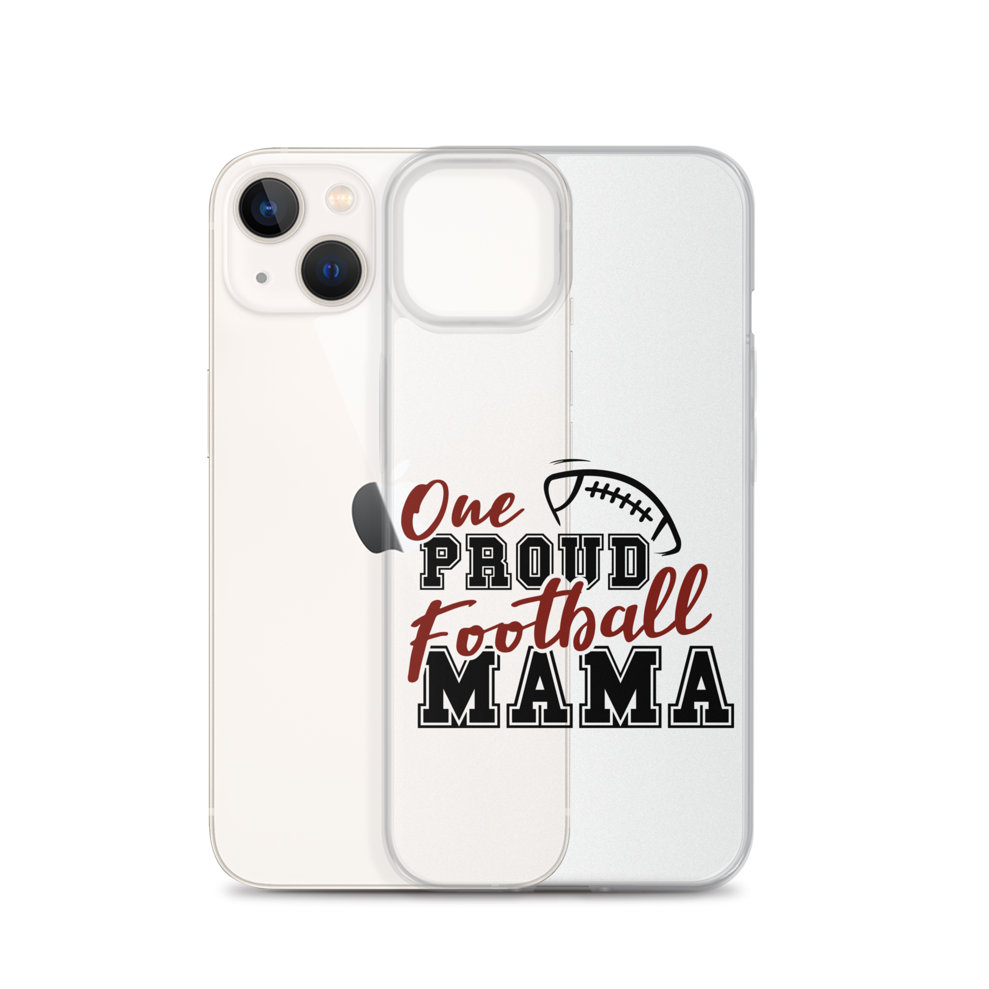 One Proud Football Mom Clear Case for iPhone®