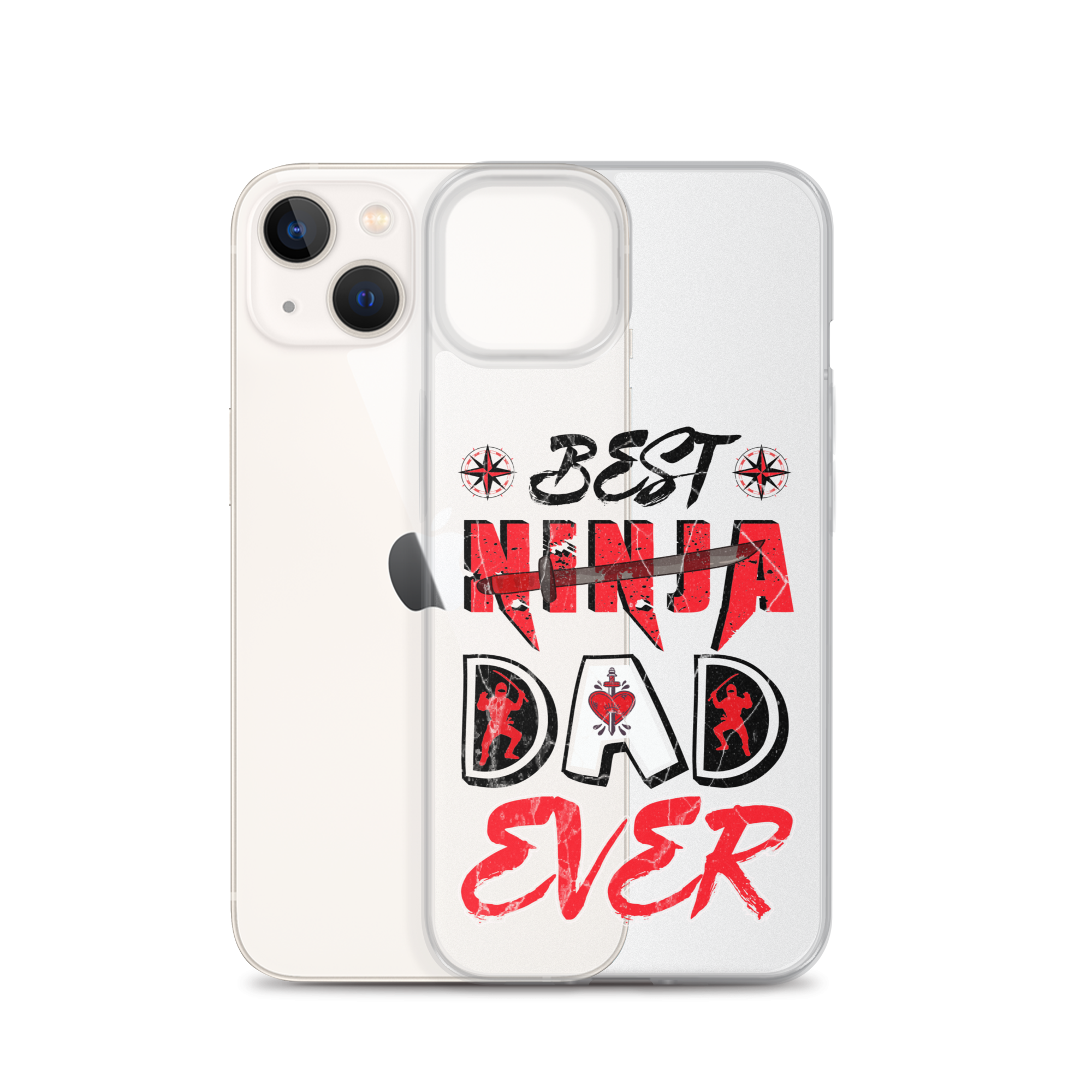 Best Ninja Dad Ever Clear Case for iPhone®