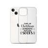 Come On Christmas Daddy Needs New Socks Clear Case for iPhone®