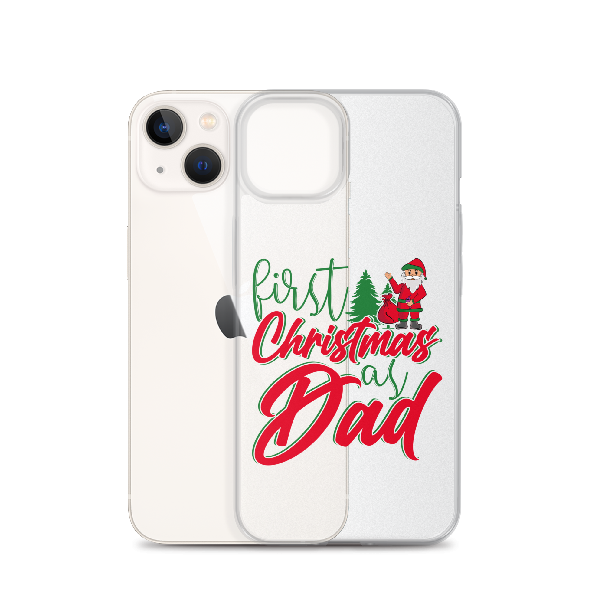 First Christmas As Dad Clear Case for iPhone®