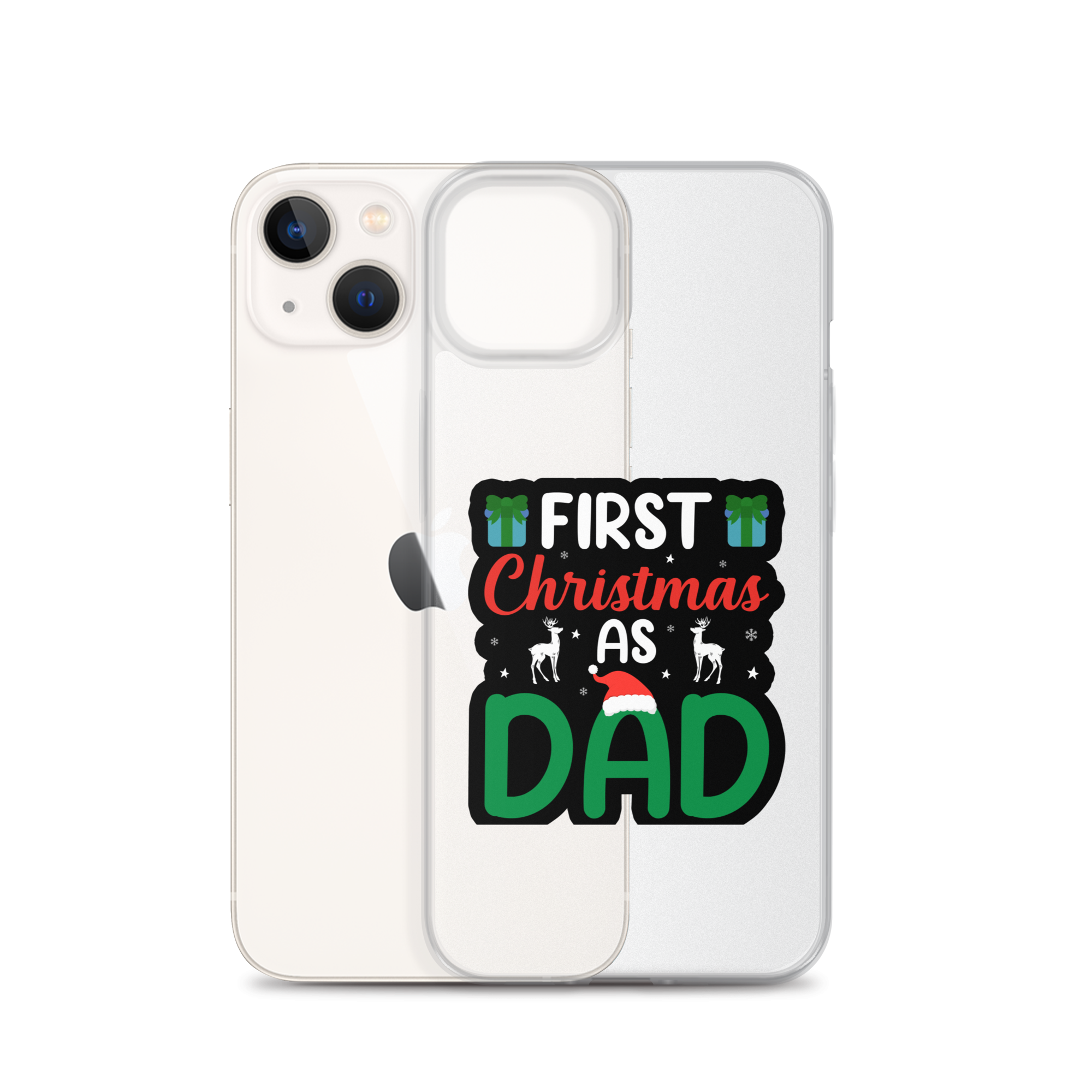 First Christmas As Dad Clear Case for iPhone®