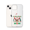 1st Christmas As A Mom Clear Case for iPhone®