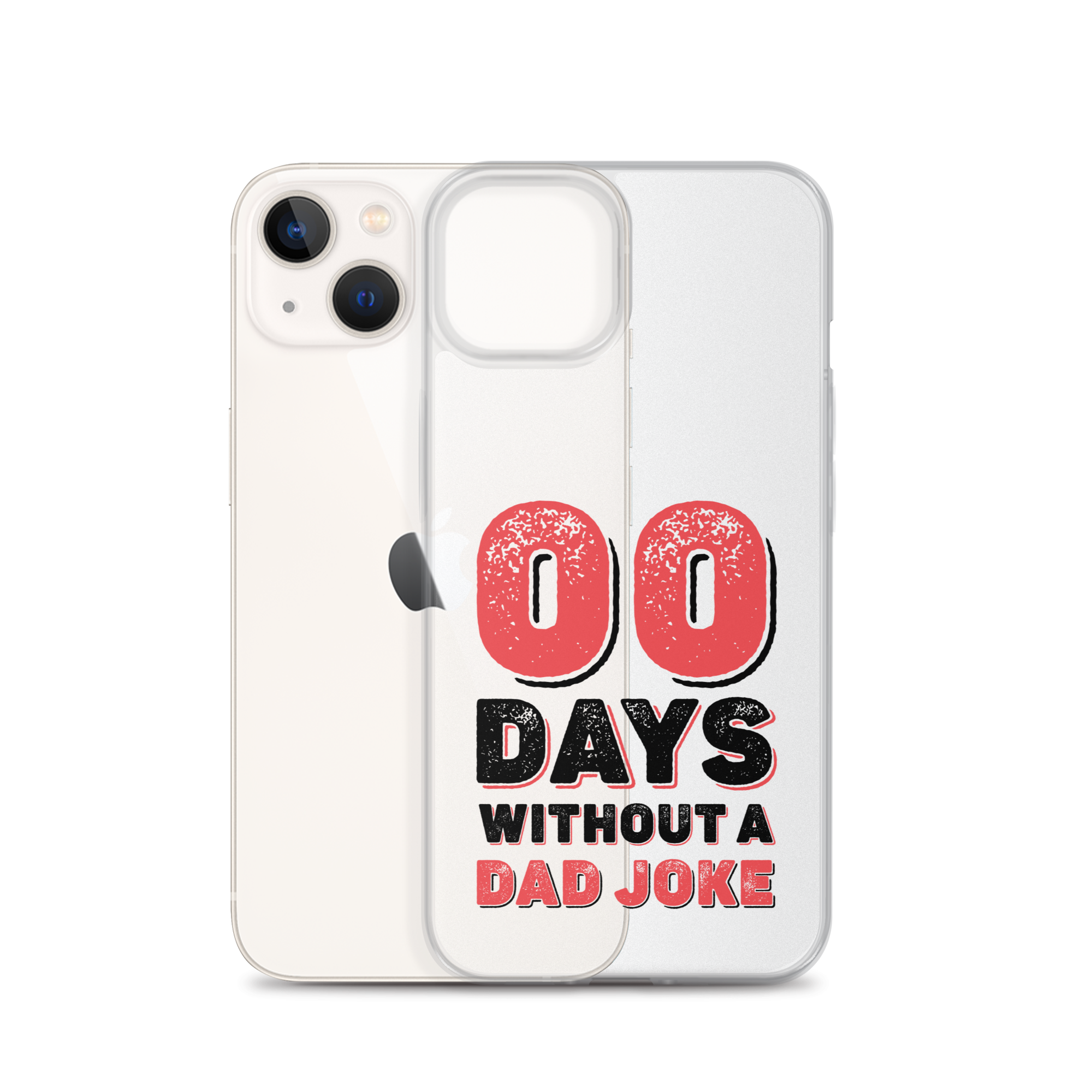 Zero Days Without A Dad Joke Clear Case for iPhone®