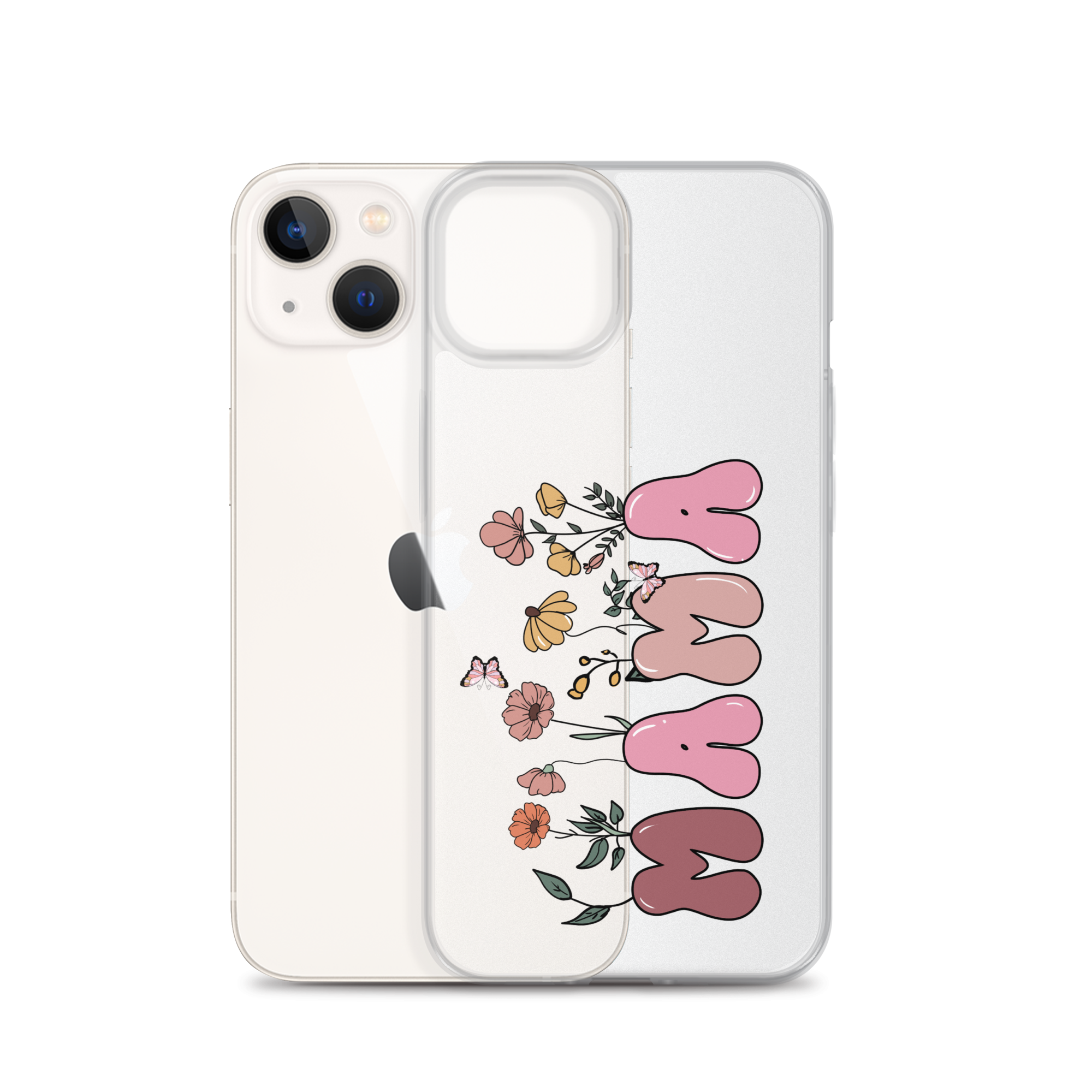 Floral Mama Clear Case for iPhone®