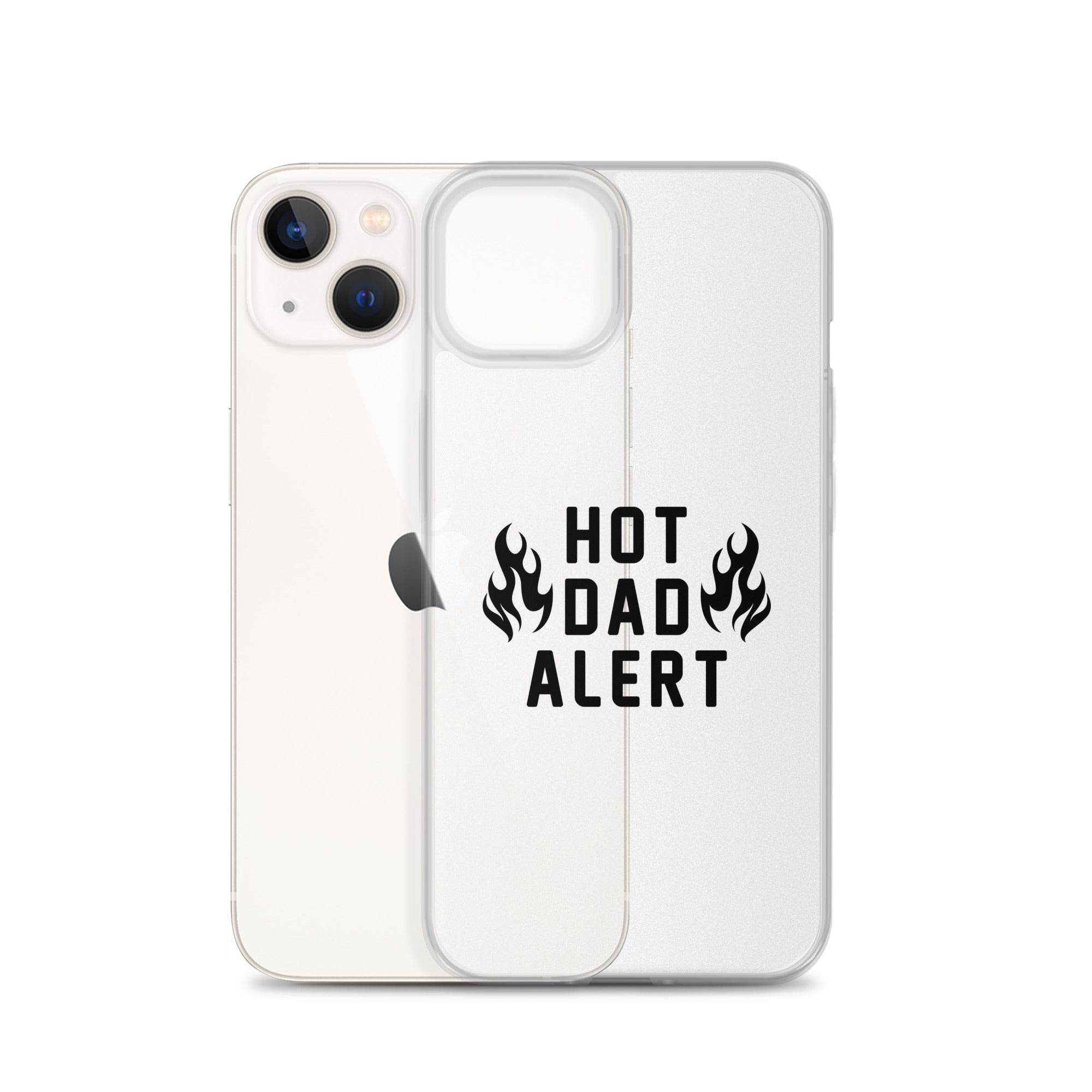 Hot Dad Alert Clear Case for iPhone®