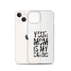 Your Mom Is My Cardio Clear Case for iPhone®