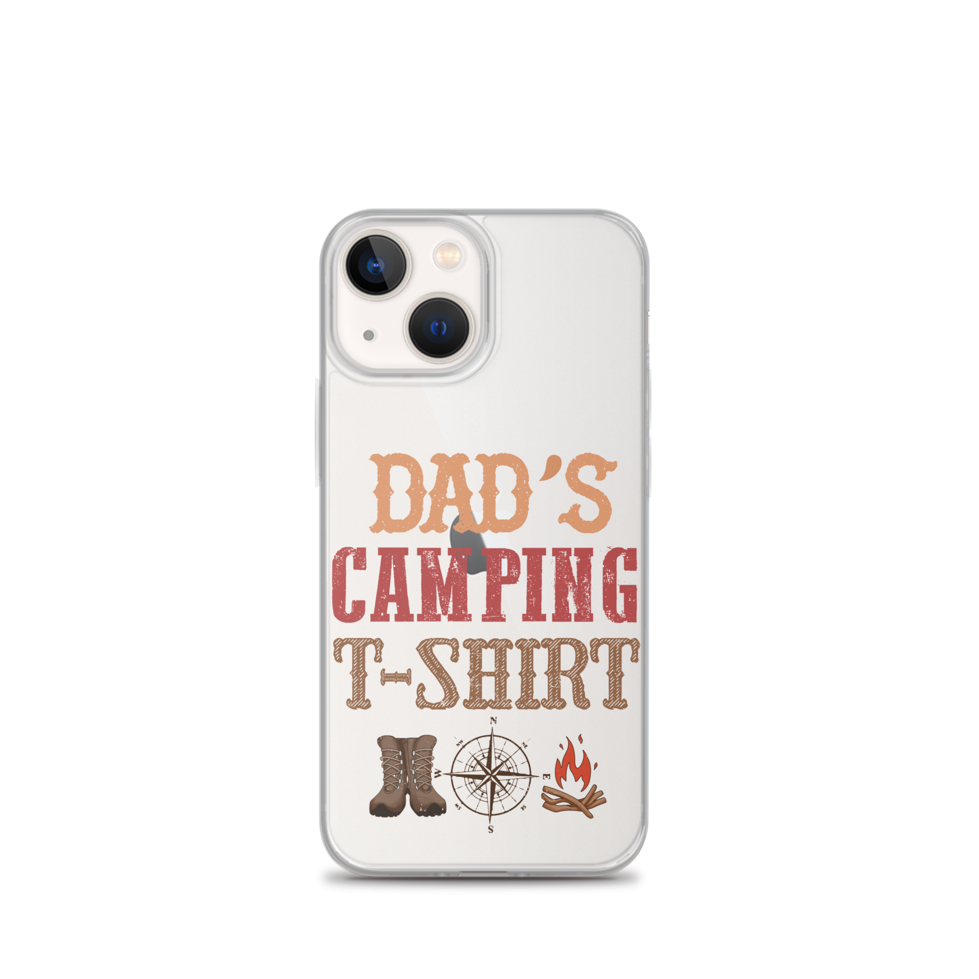 Dad's Camping T-Shirt Clear Case for iPhone®