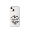 Dad's Garage Free Advice And Cold Beer Clear Case for iPhone®