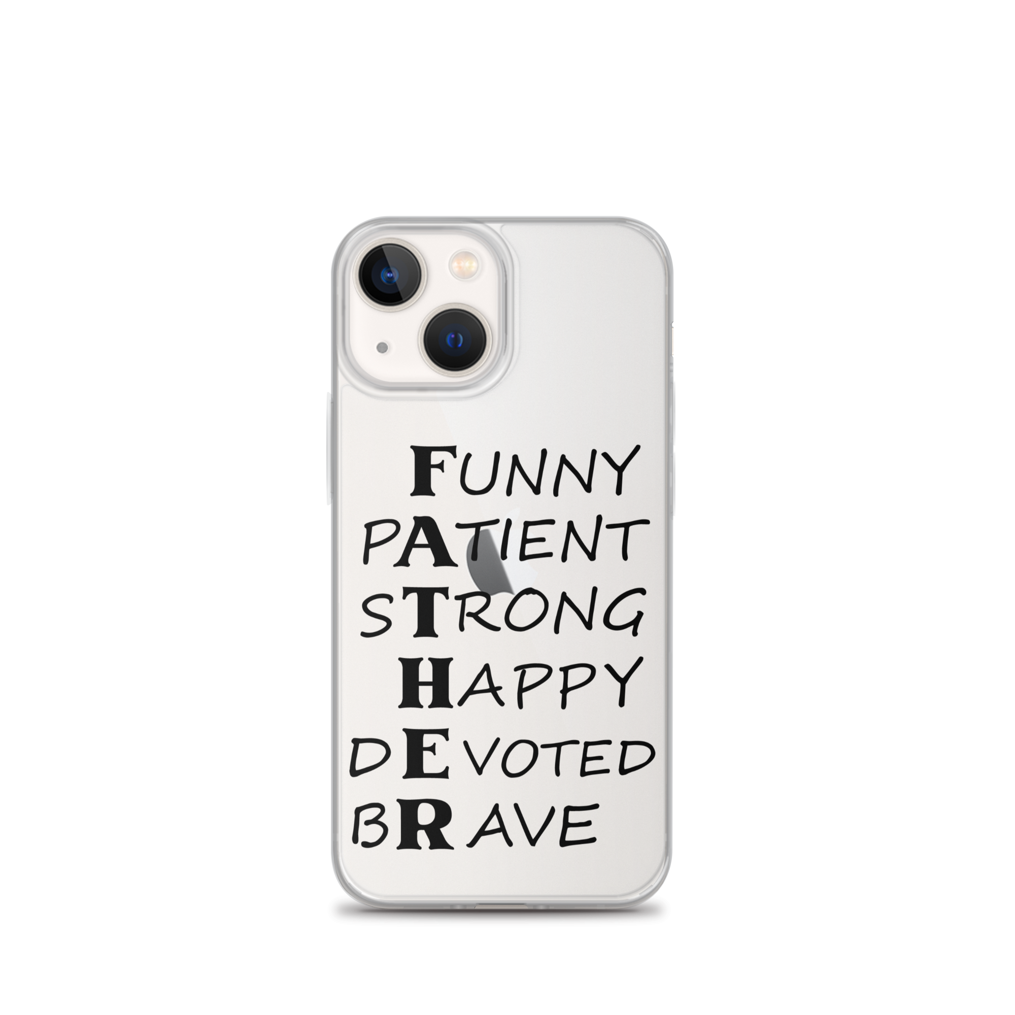 Funny Patient Strong Happy Devoted Brave Clear Case for iPhone®