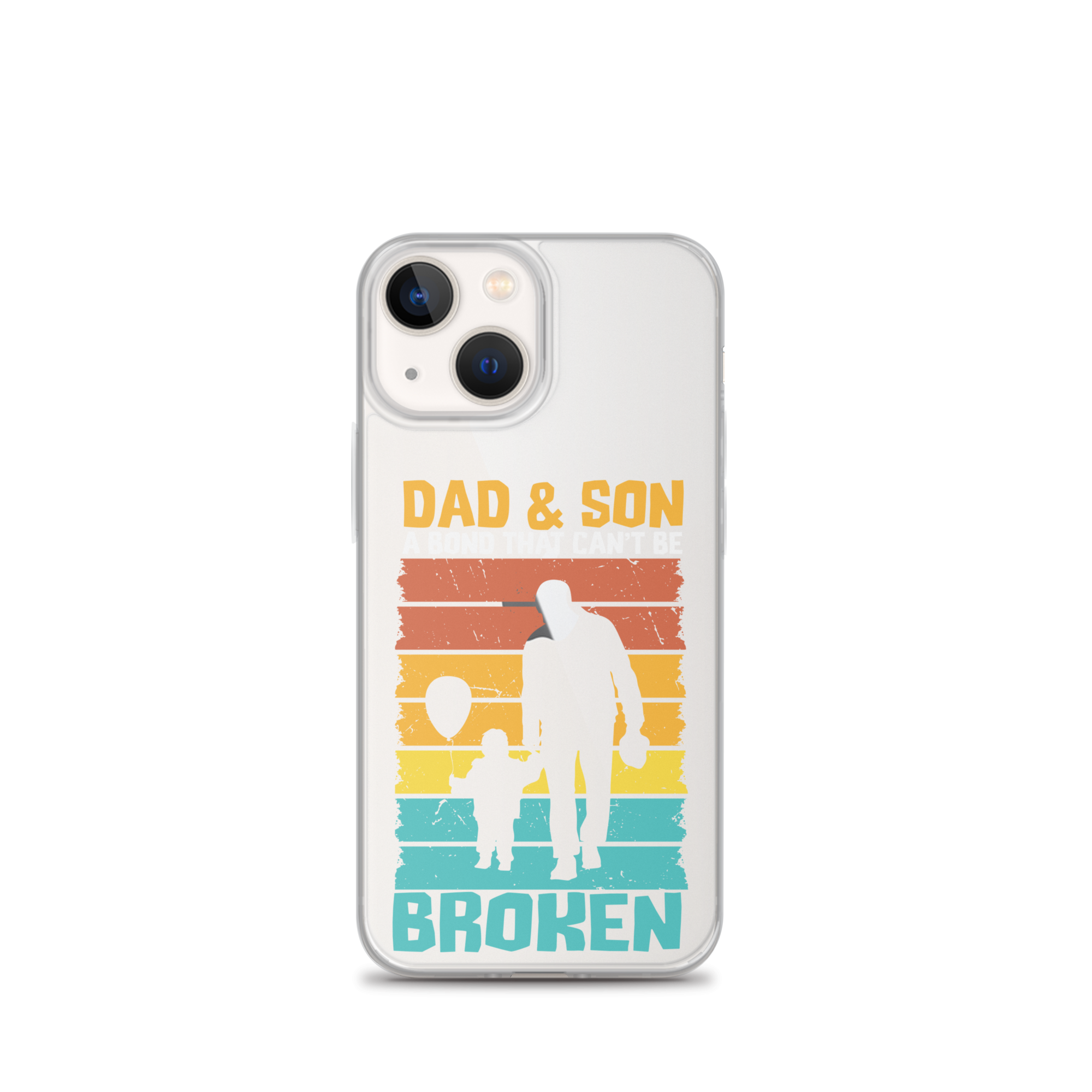 Dad And Son A Bond that can't Be Broken Clear Case for iPhone®