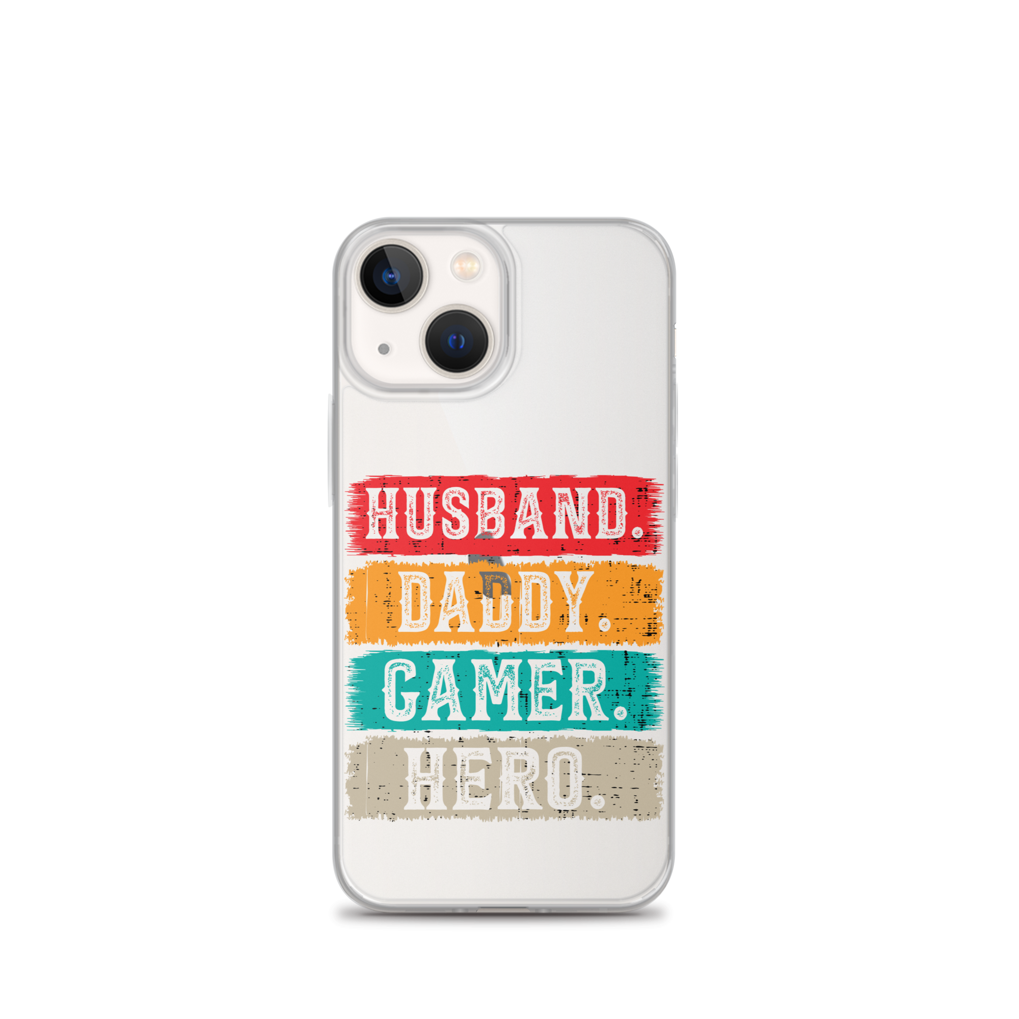 Husband, Daddy, Gamer, Hero Clear Case for iPhone®