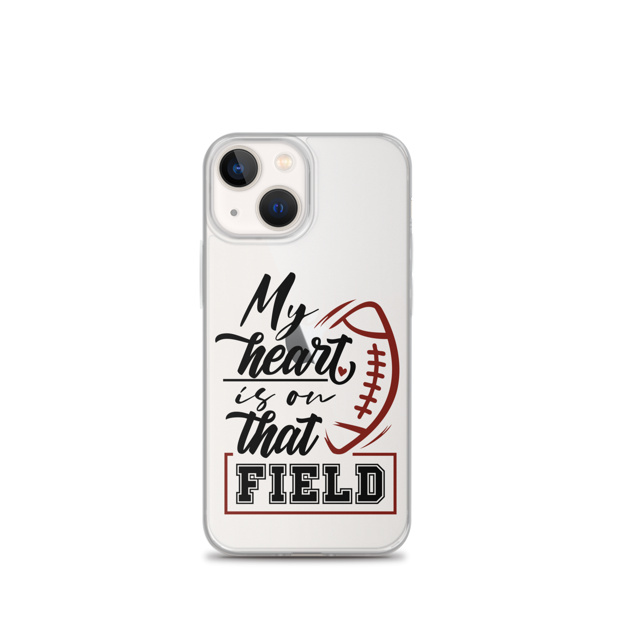 My Heart Is On That Field Clear Case for iPhone®