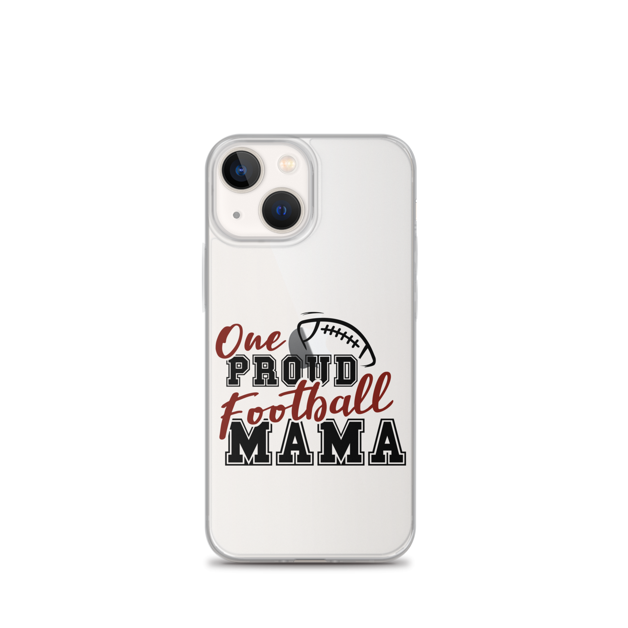 One Proud Football Mom Clear Case for iPhone®