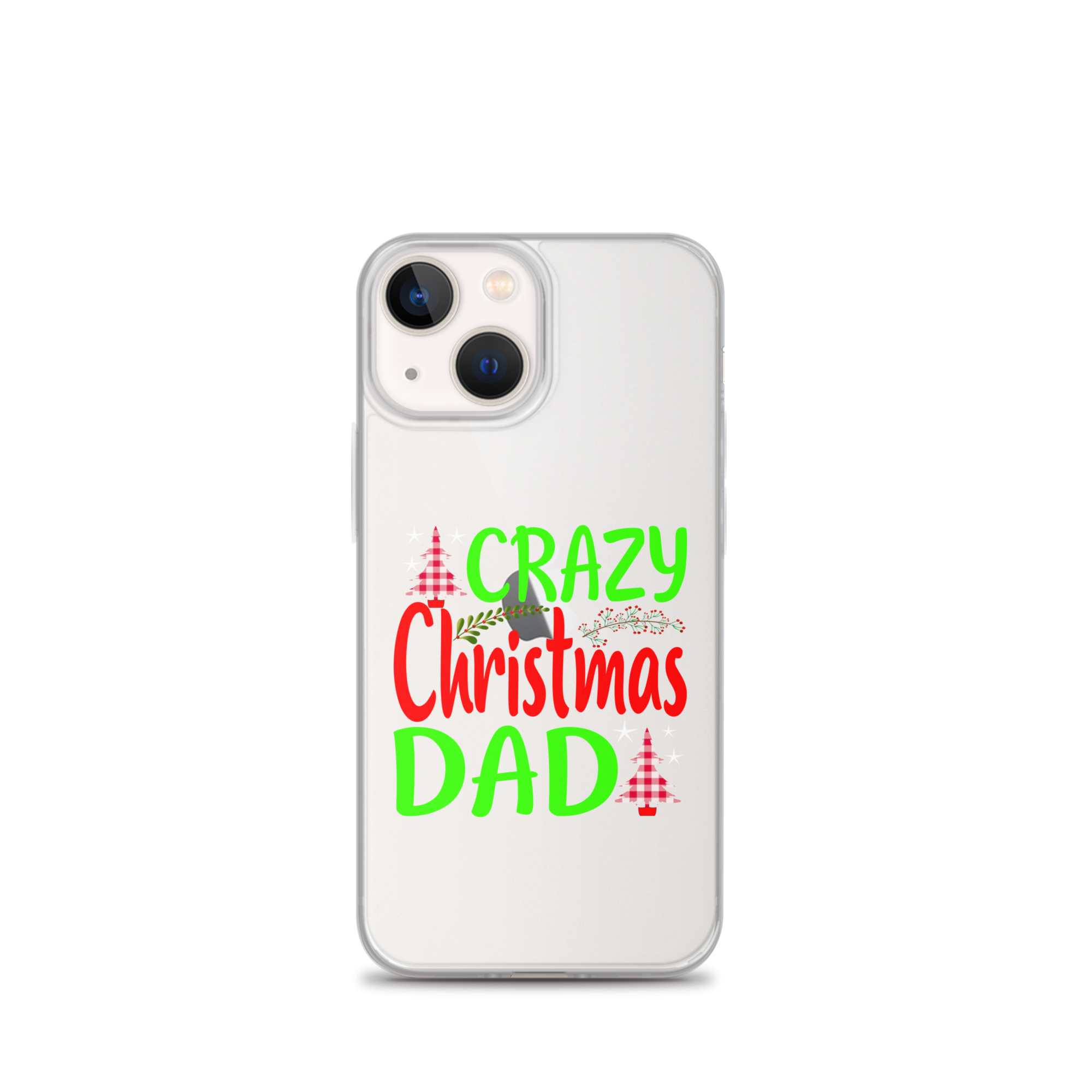 Crazy Christmas Dad Clear Case for iPhone®