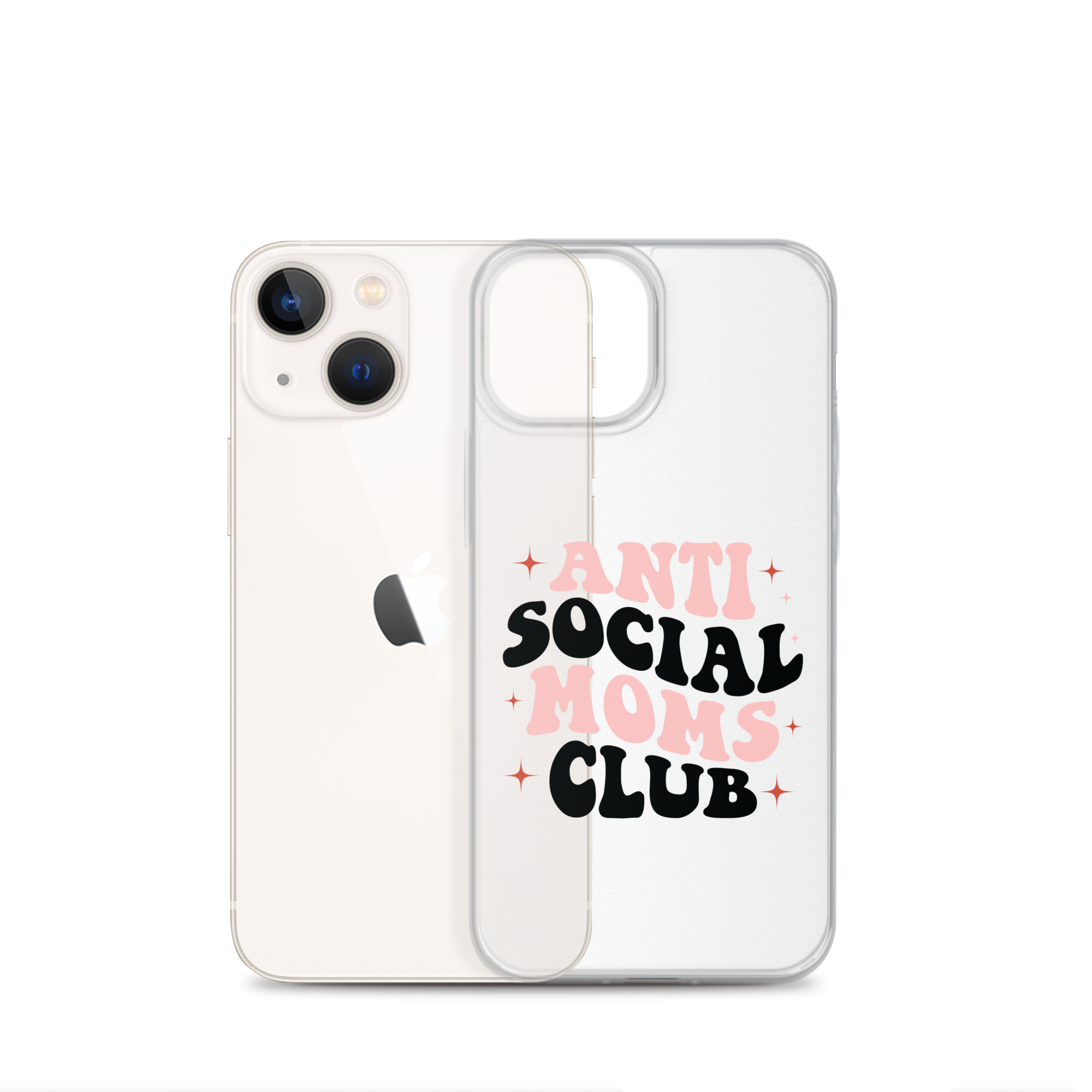 Anti Social Moms Club Clear Case for iPhone®