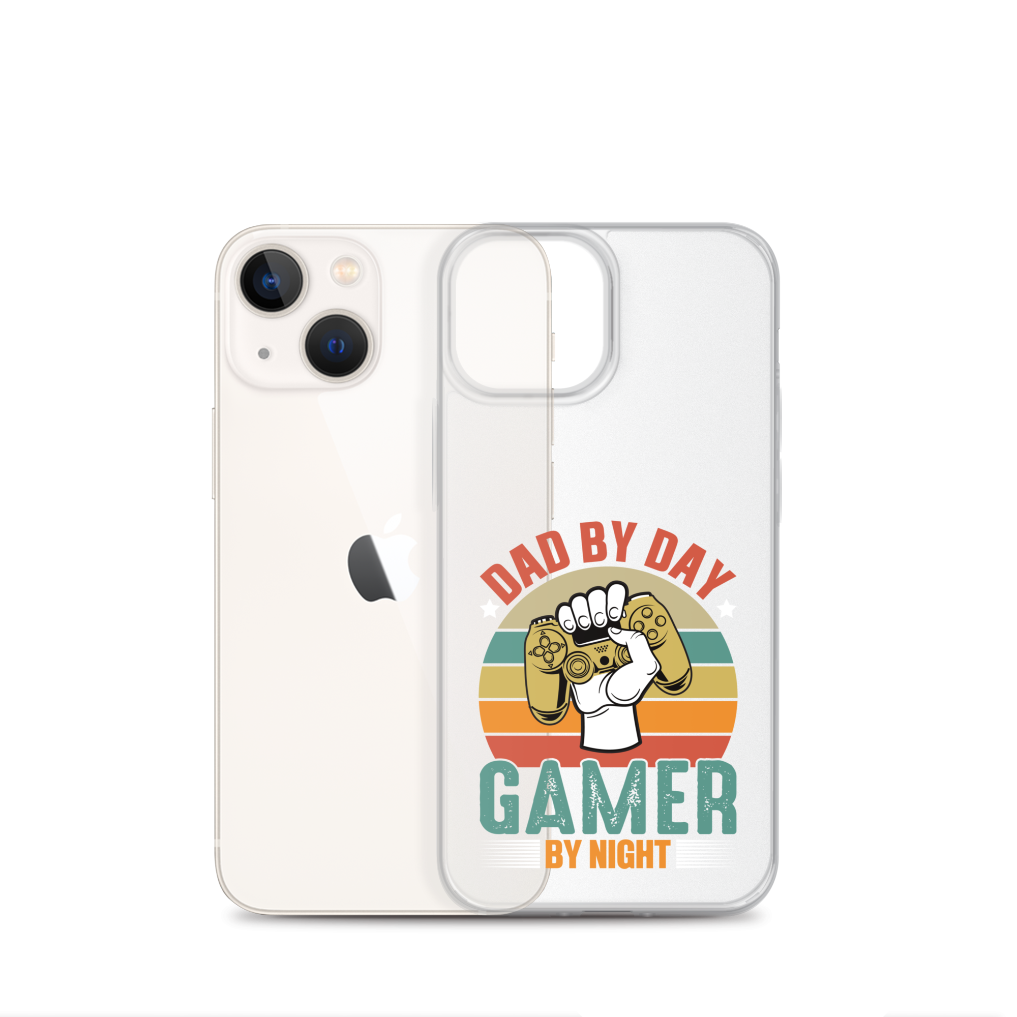 Dad By Day Gamer By Night Clear Case for iPhone®