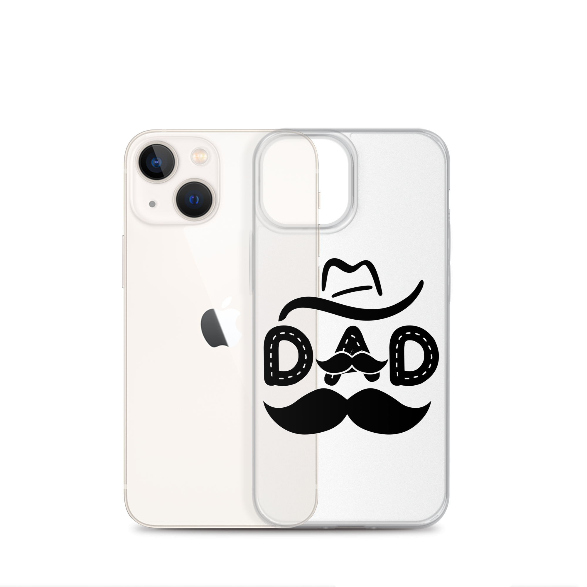 Dad Cowboy Clear Case for iPhone®