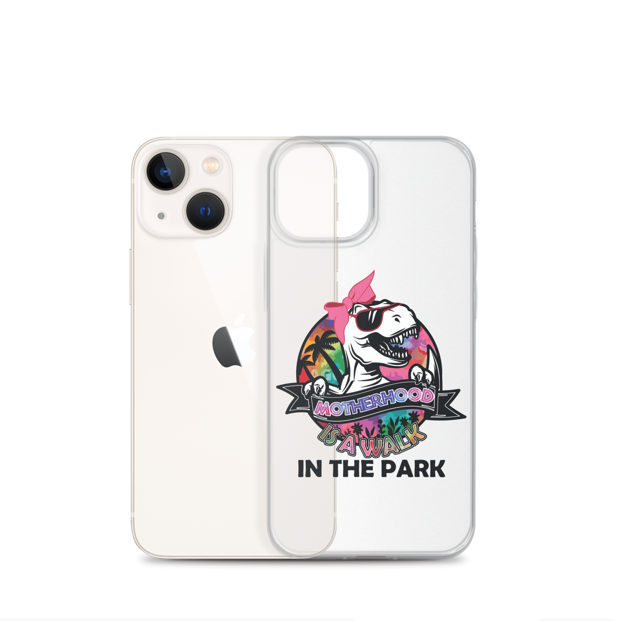 Motherhood Is A Walk In The Park Clear Case for iPhone®